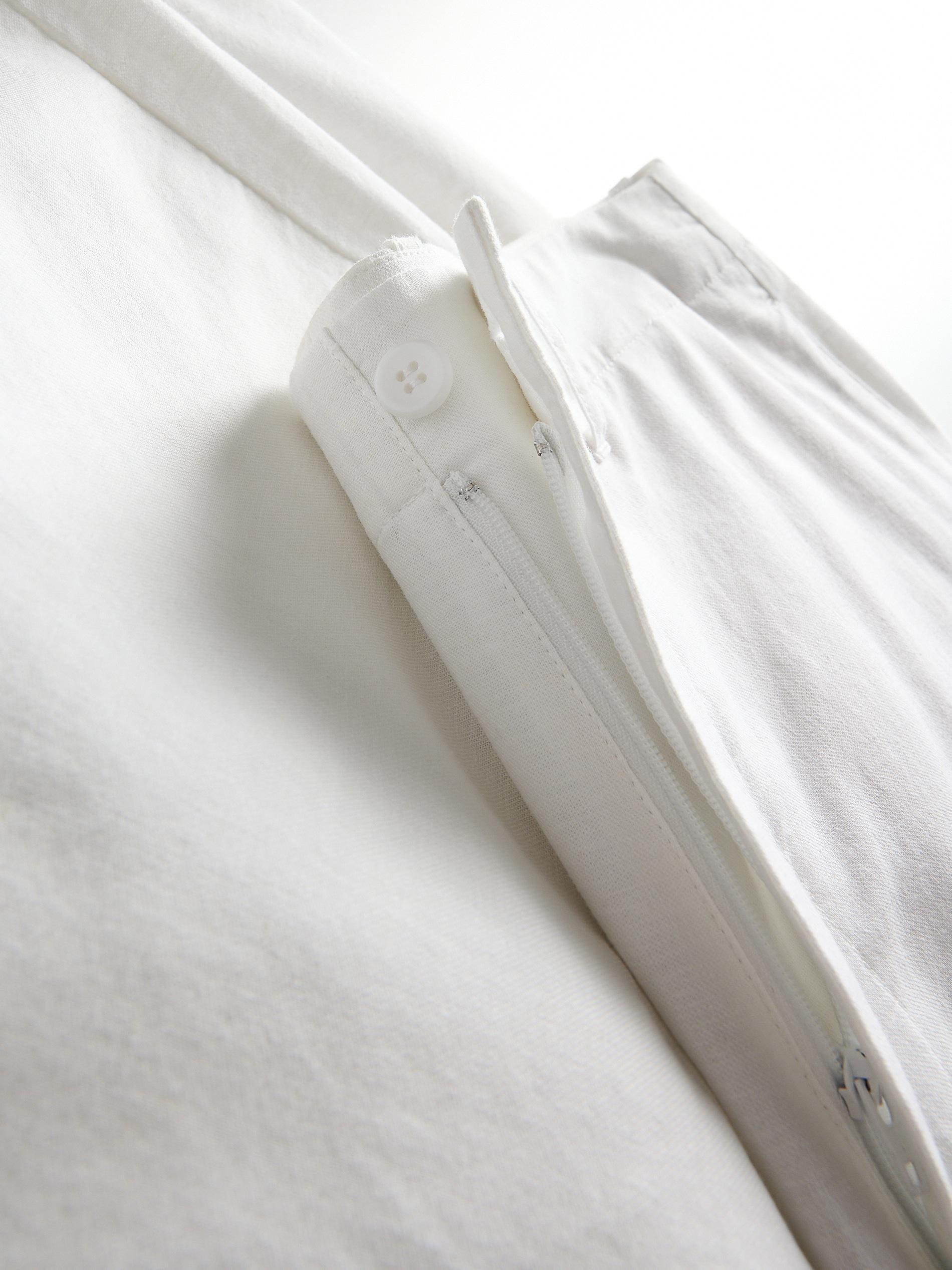 White Linen Comfort Shorts, , large image number 2