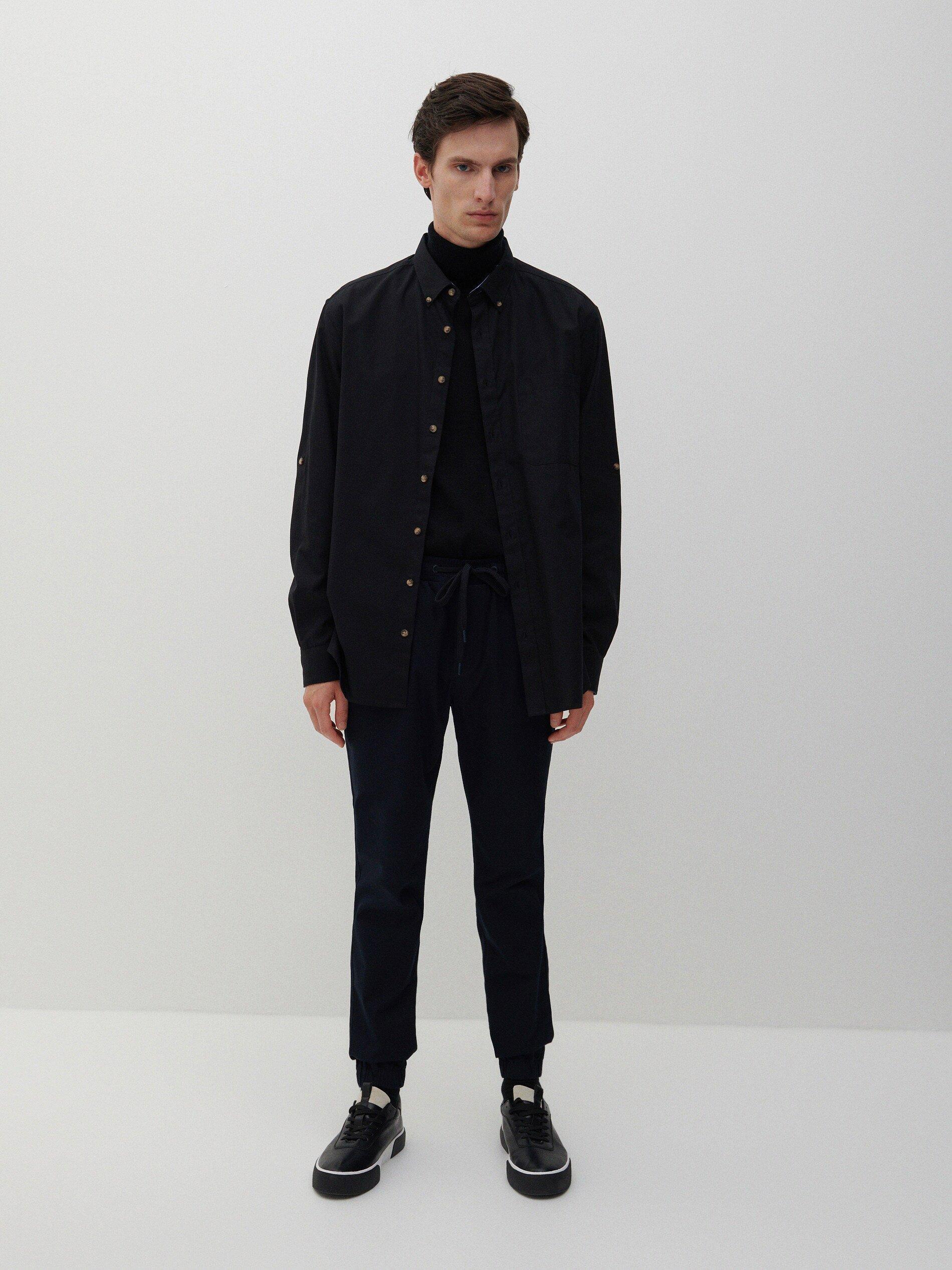 Navy Joggers, Men, , large image number 0