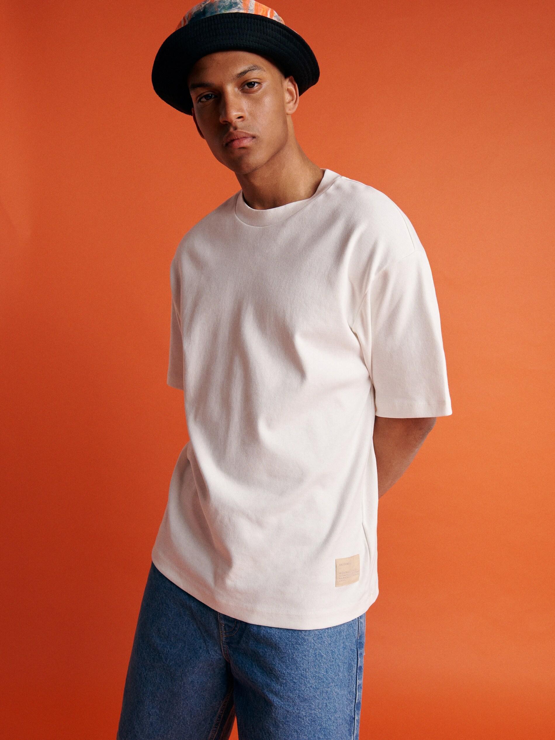 Cream Oversize T-Shirt, , large image number 2