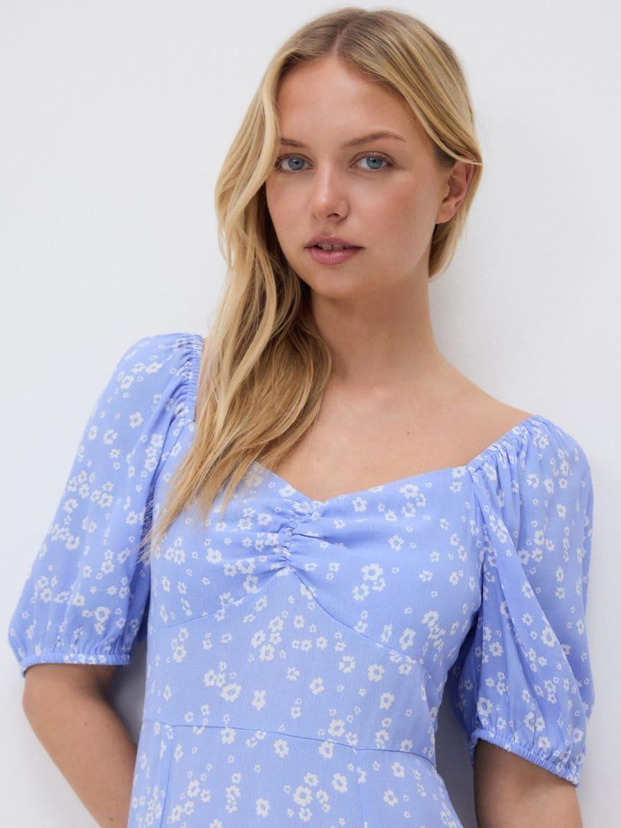 Blue Mini Dress, , large image number 1