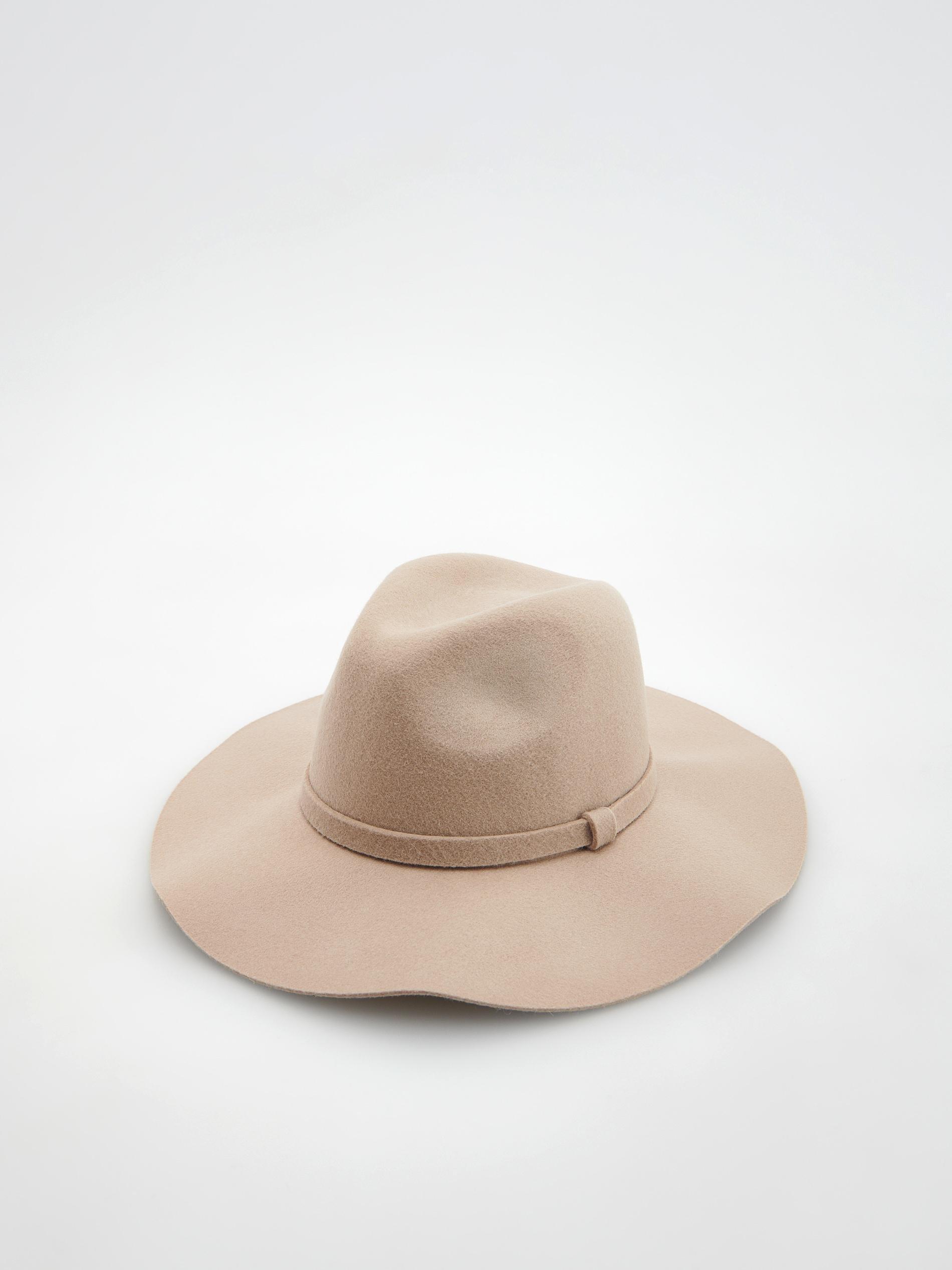 Beige Wool Hat, , large image number 0