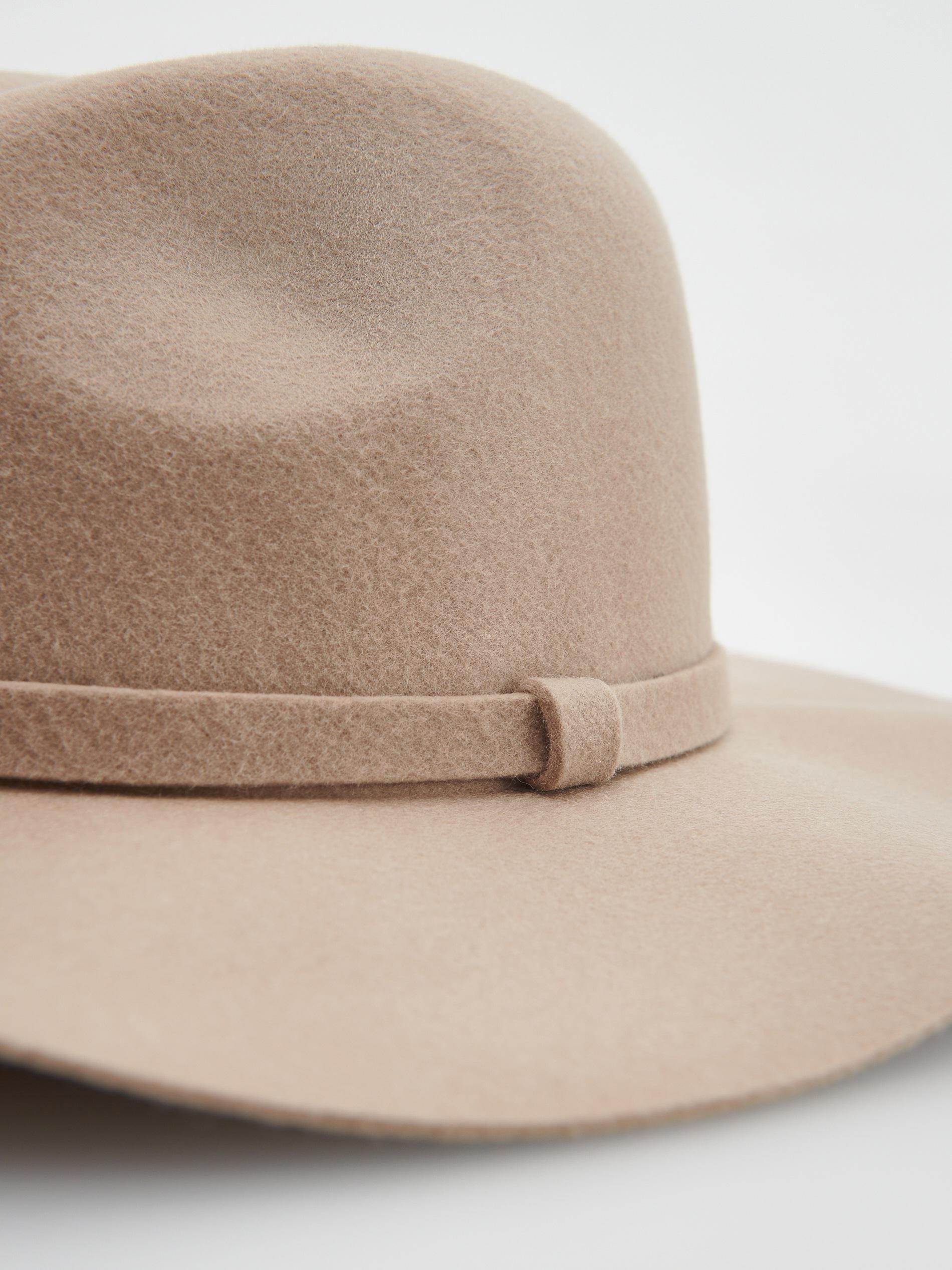 Beige Wool Hat, , large image number 1