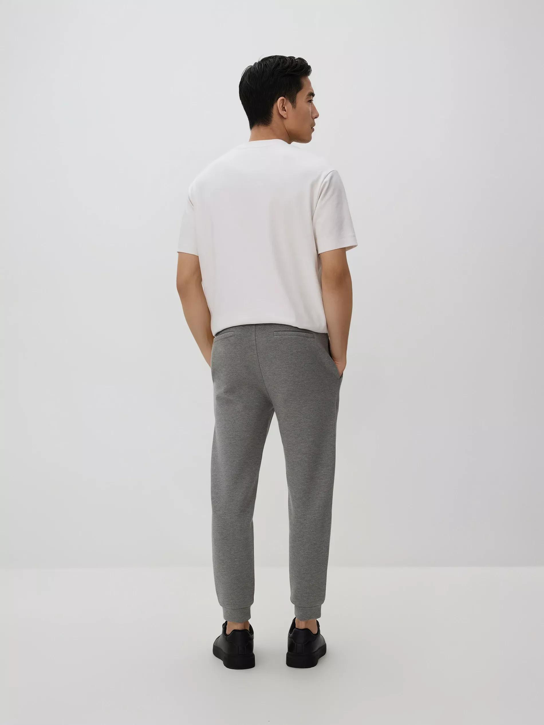 Grey Slim Sweatpants, Light grey, large image number 2