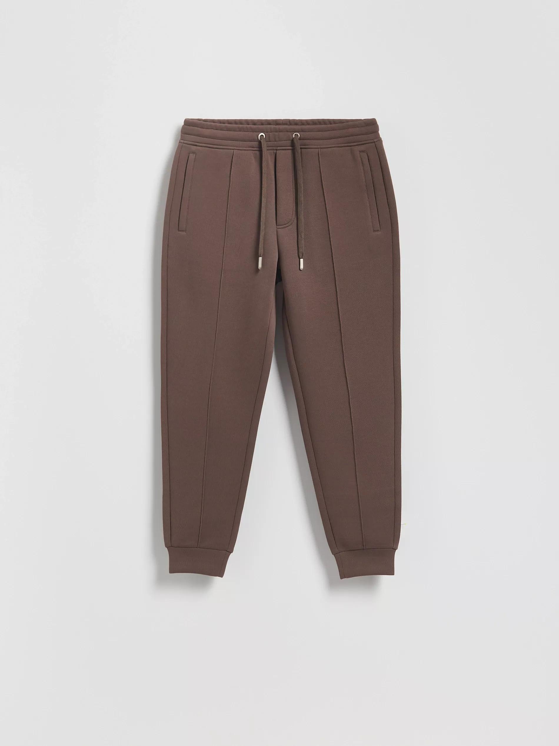 Beige Slim Sweatpants, , large image number 4