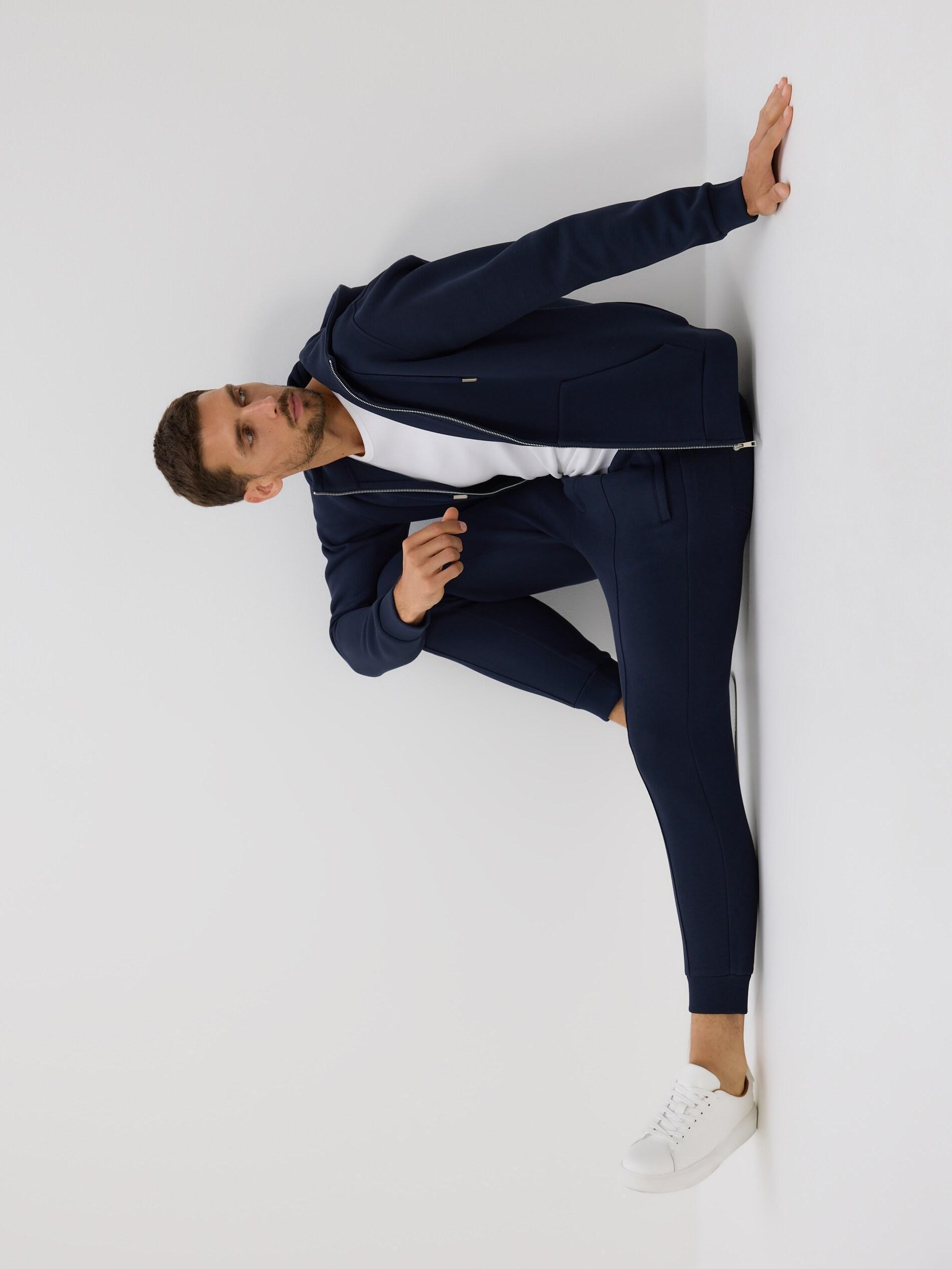 NAVY Slim sweatpants, Navy, medium