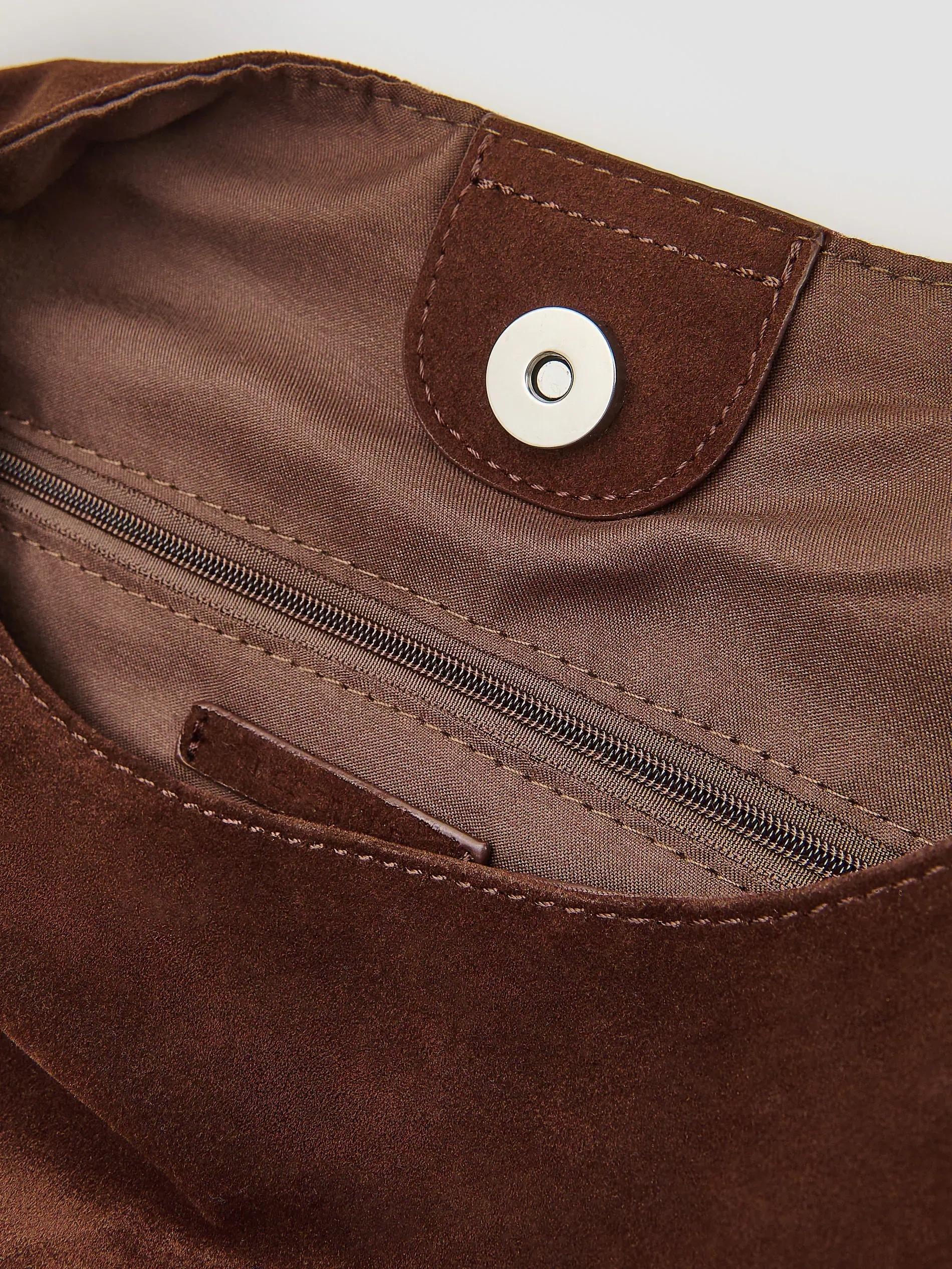 Brown Shopper Bag, Brown, large image number 4