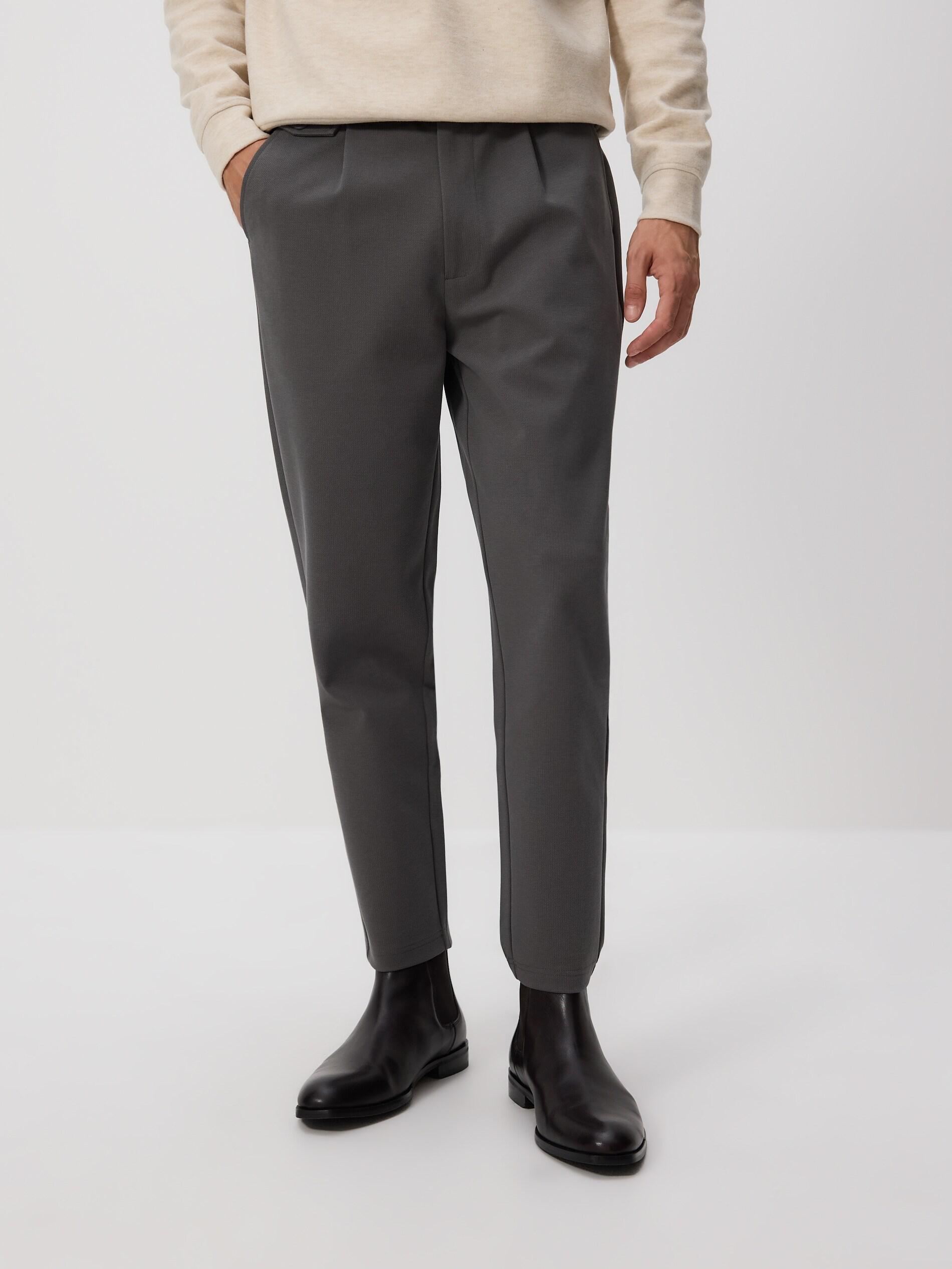 Grey Regular Fit Chino Trousers, Light grey, large image number 0