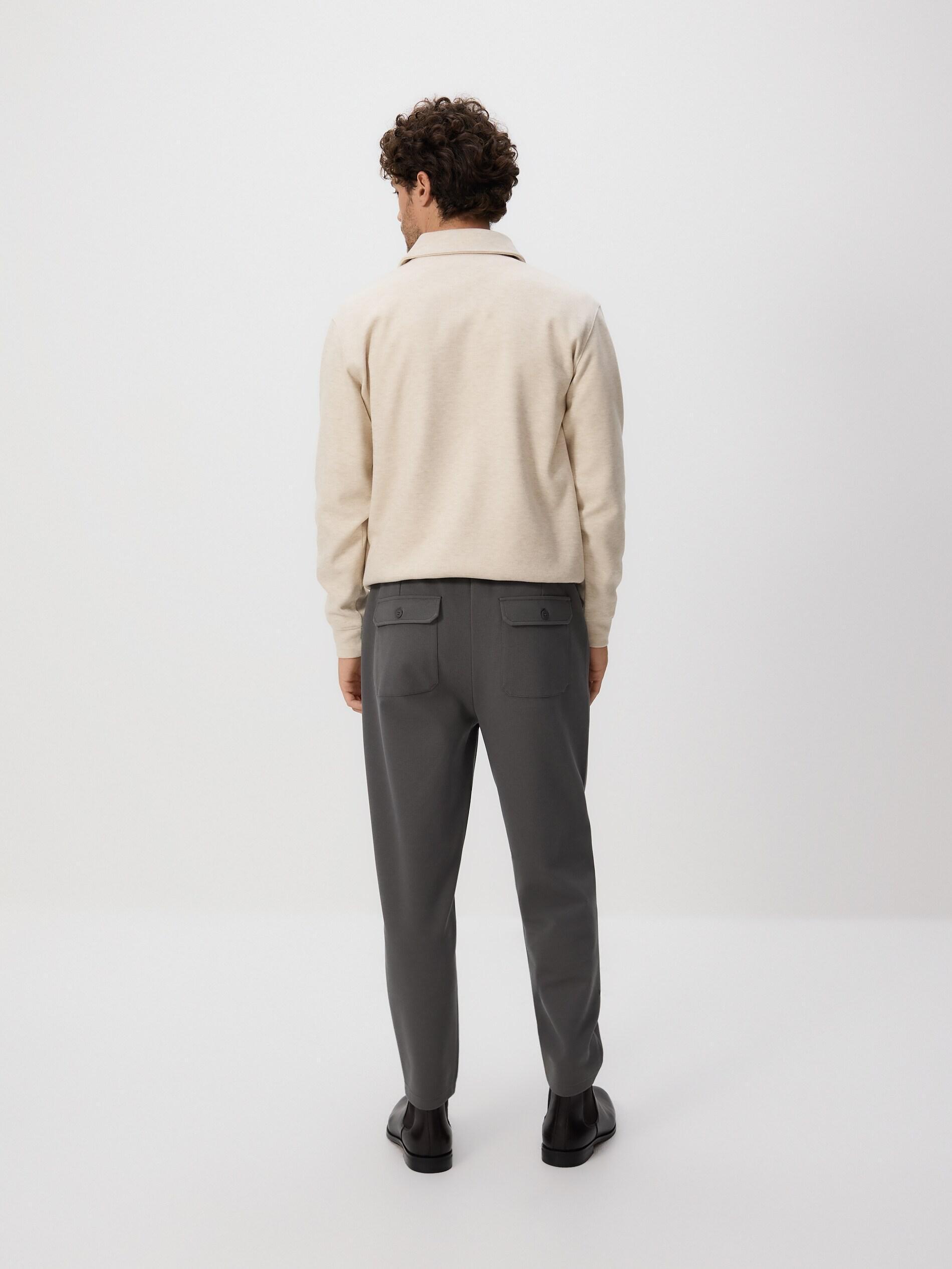 Grey Regular Fit Chino Trousers, Light grey, large image number 2