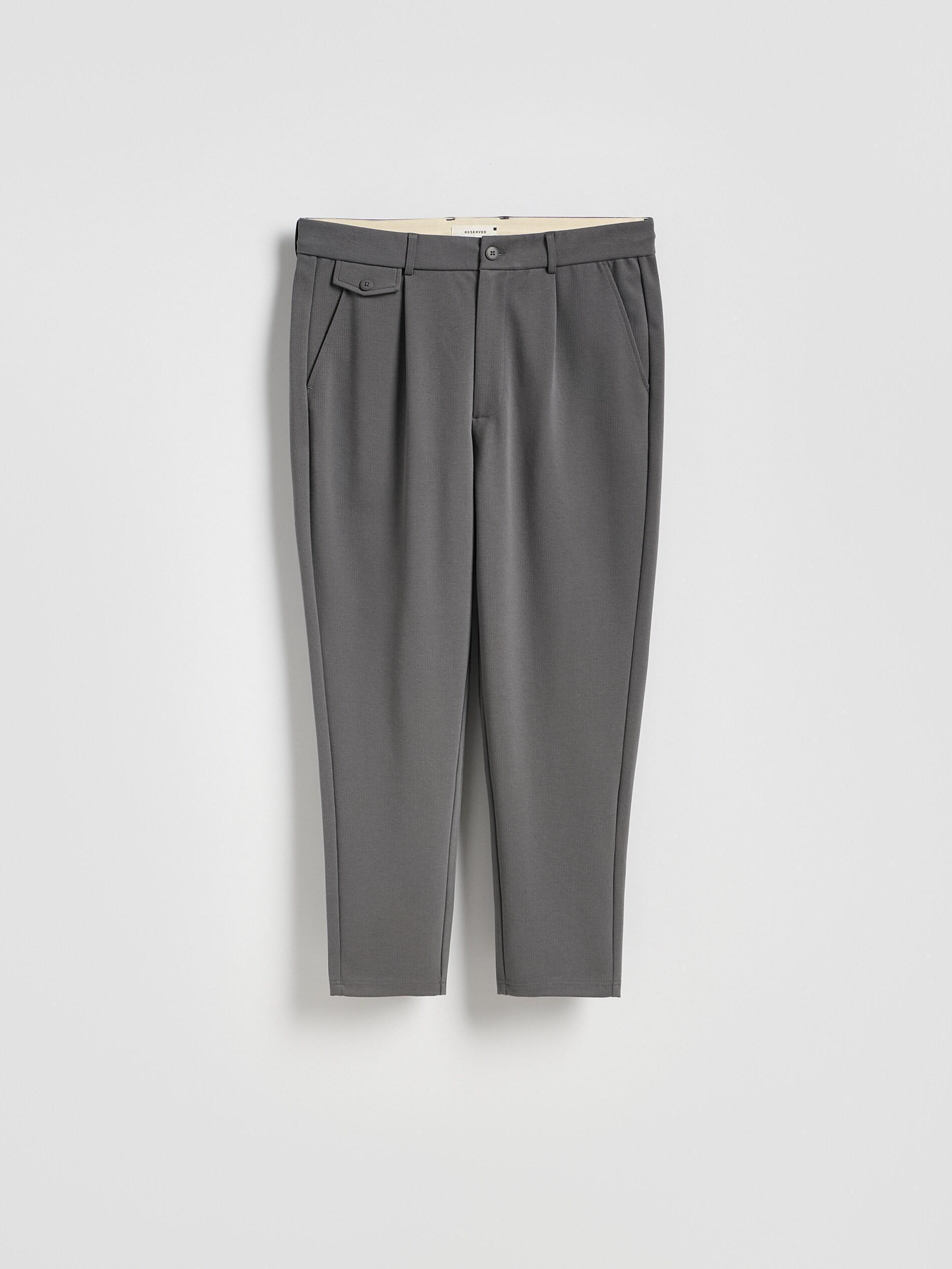 Grey Regular Fit Chino Trousers, Light grey, large image number 4