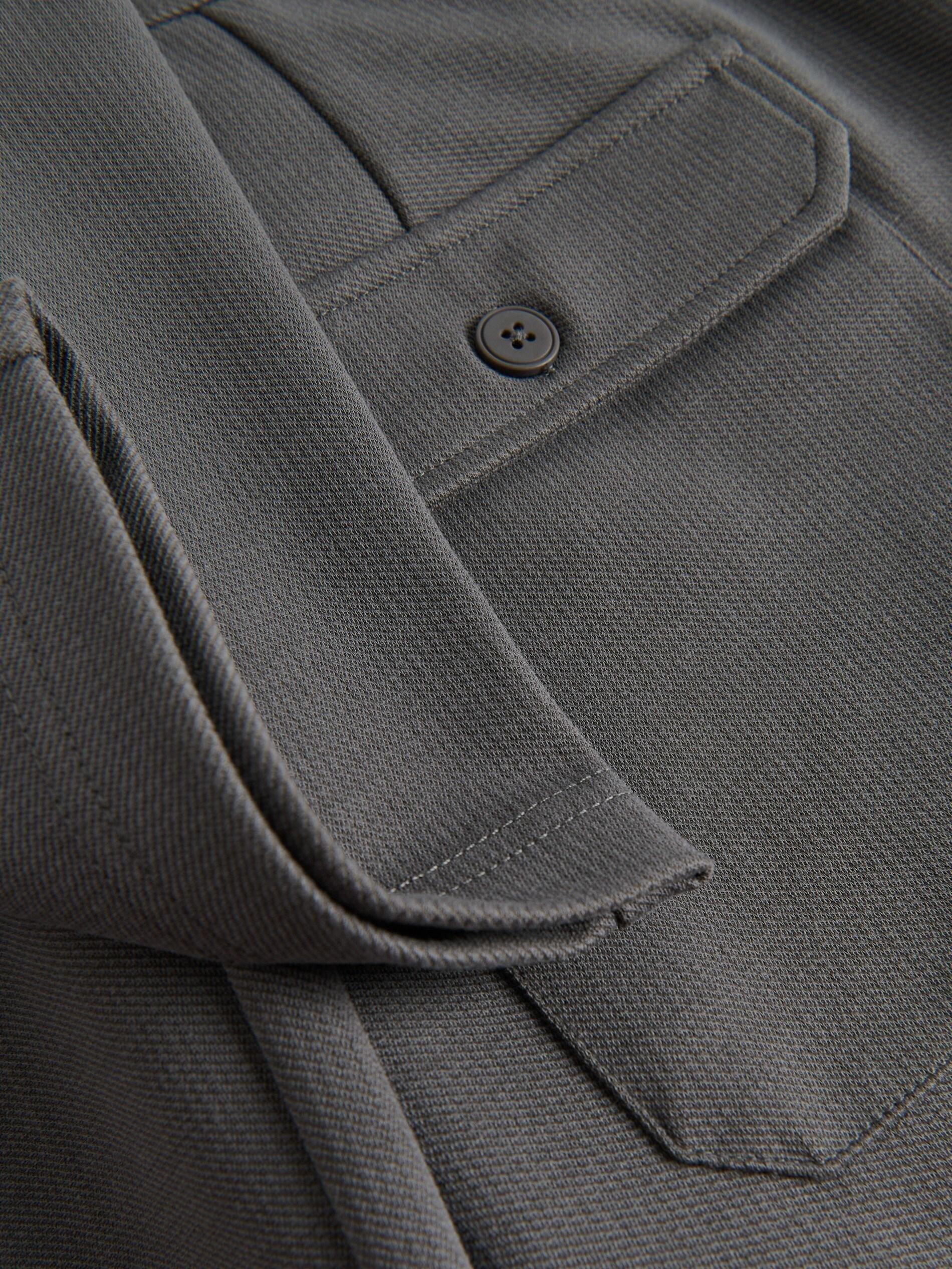 Grey Regular Fit Chino Trousers, Light grey, large image number 5