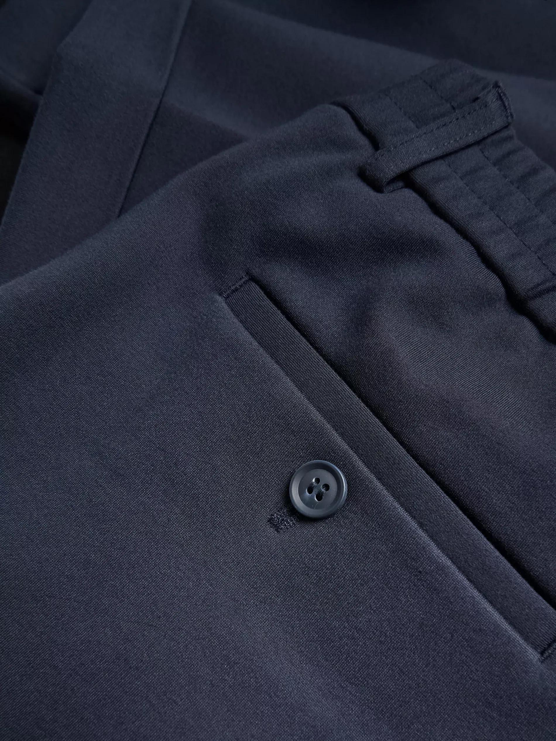 Navy Pressed Crease Chino Slim Trousers, Navy, large image number 5