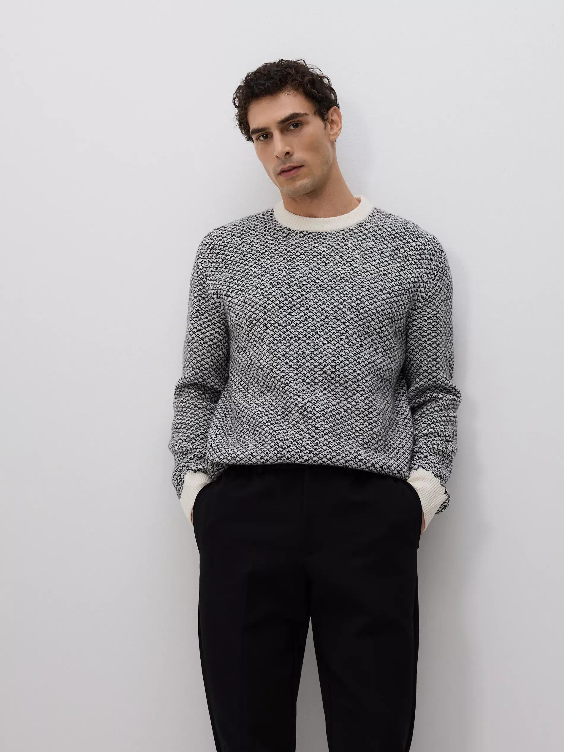 Black Pressed Crease Chino Slim Trousers, Black, large image number 3