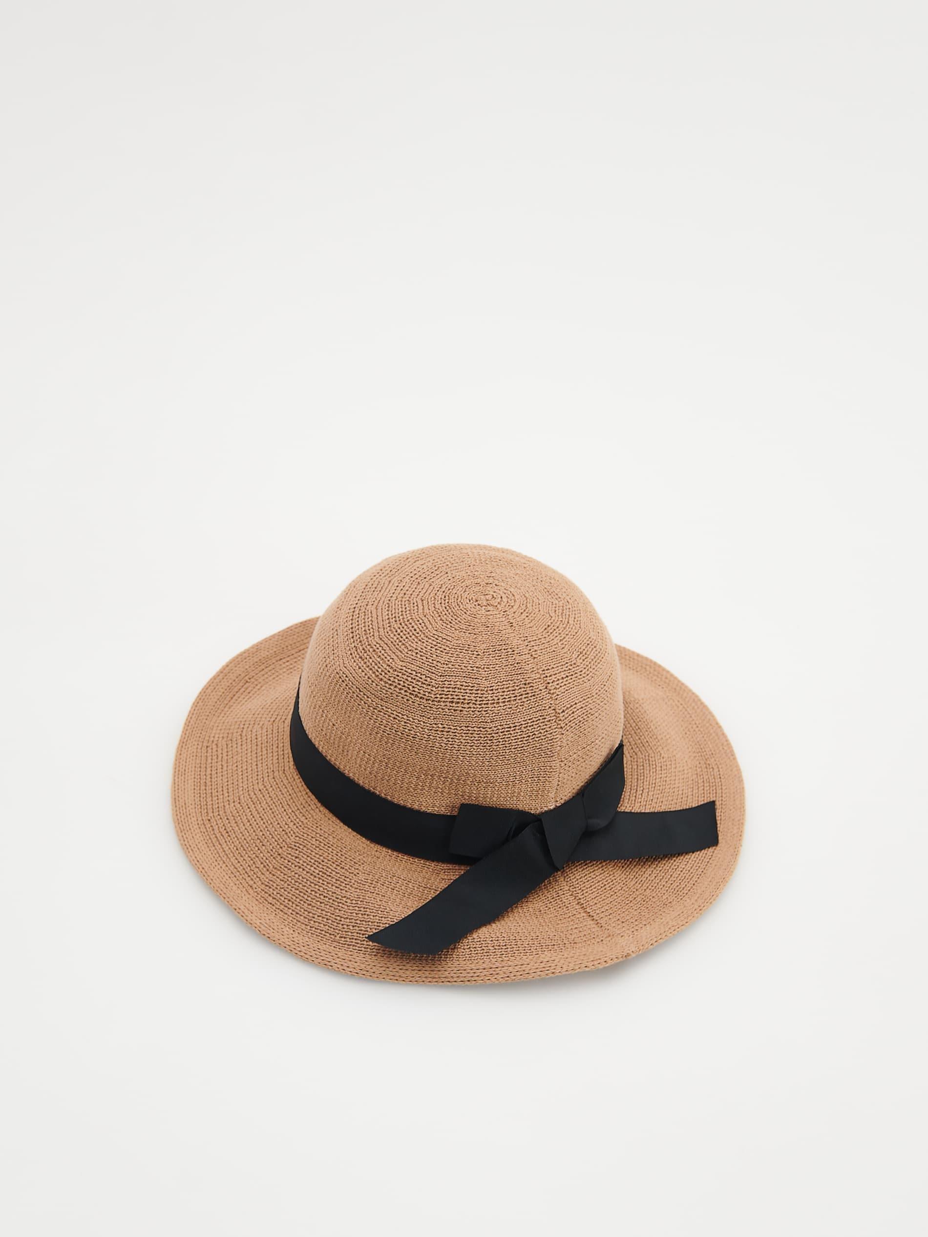 Beige Woven Hat, , large image number 0