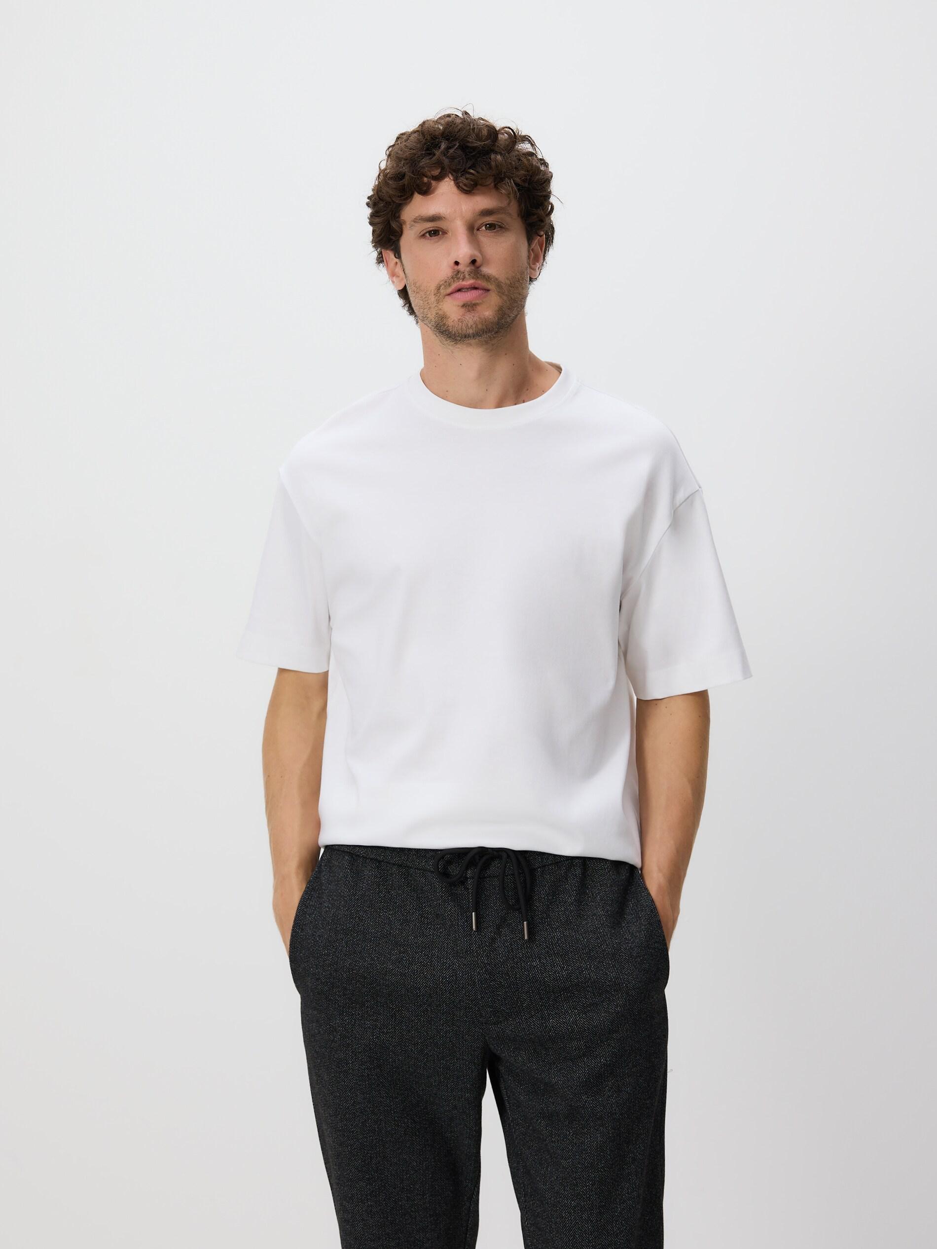 Grey Men`S Trousers, Light grey, large image number 3