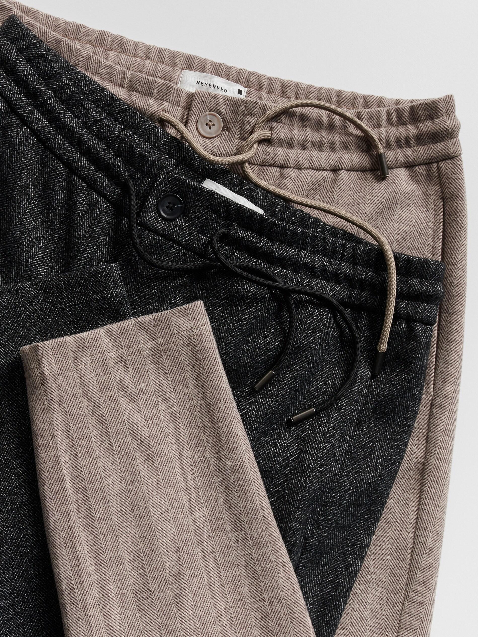 Grey Men`S Trousers, Light grey, large image number 5