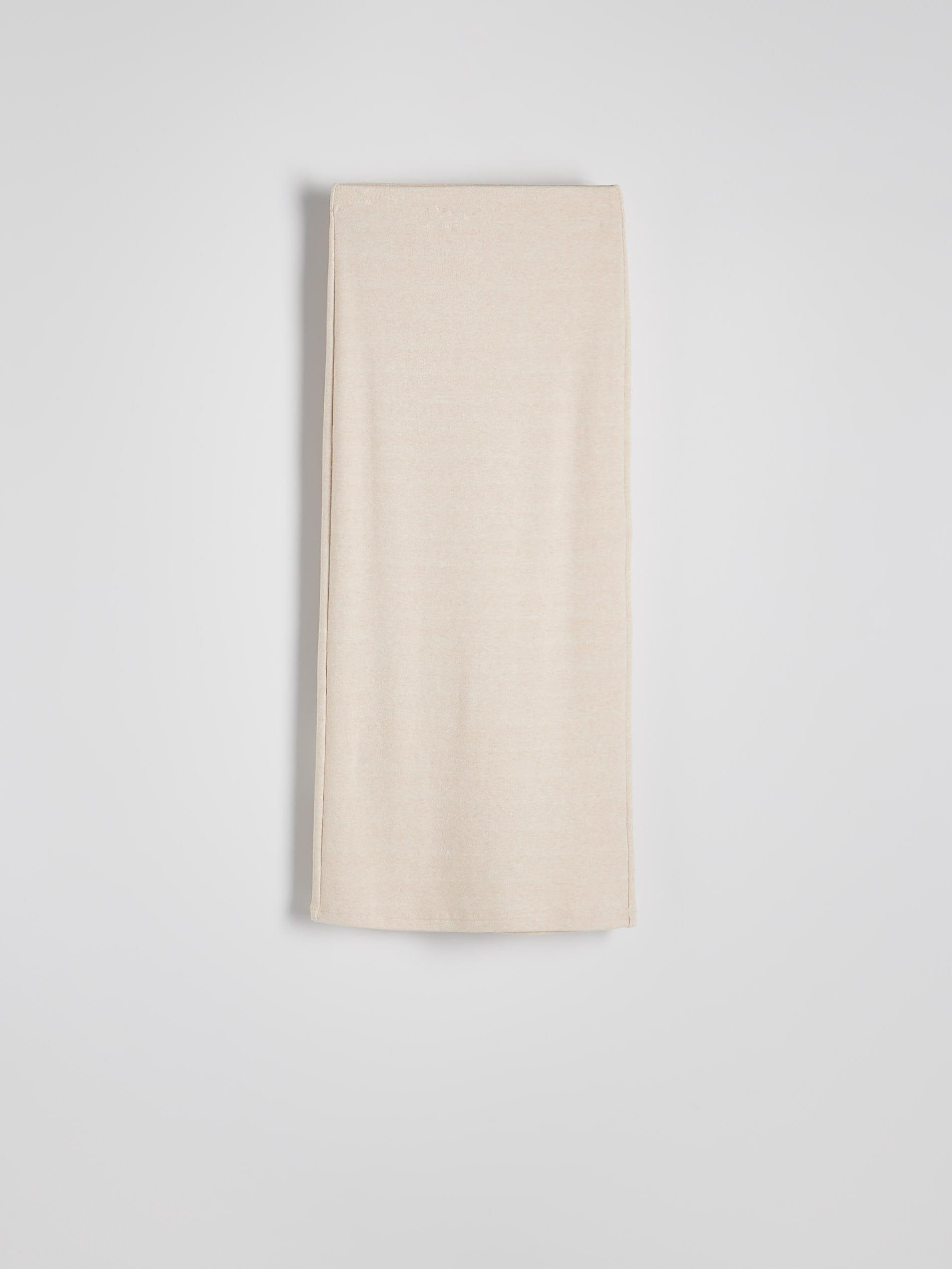 Beige Midi Skirt Made Of Viscose Blend, , large image number 2