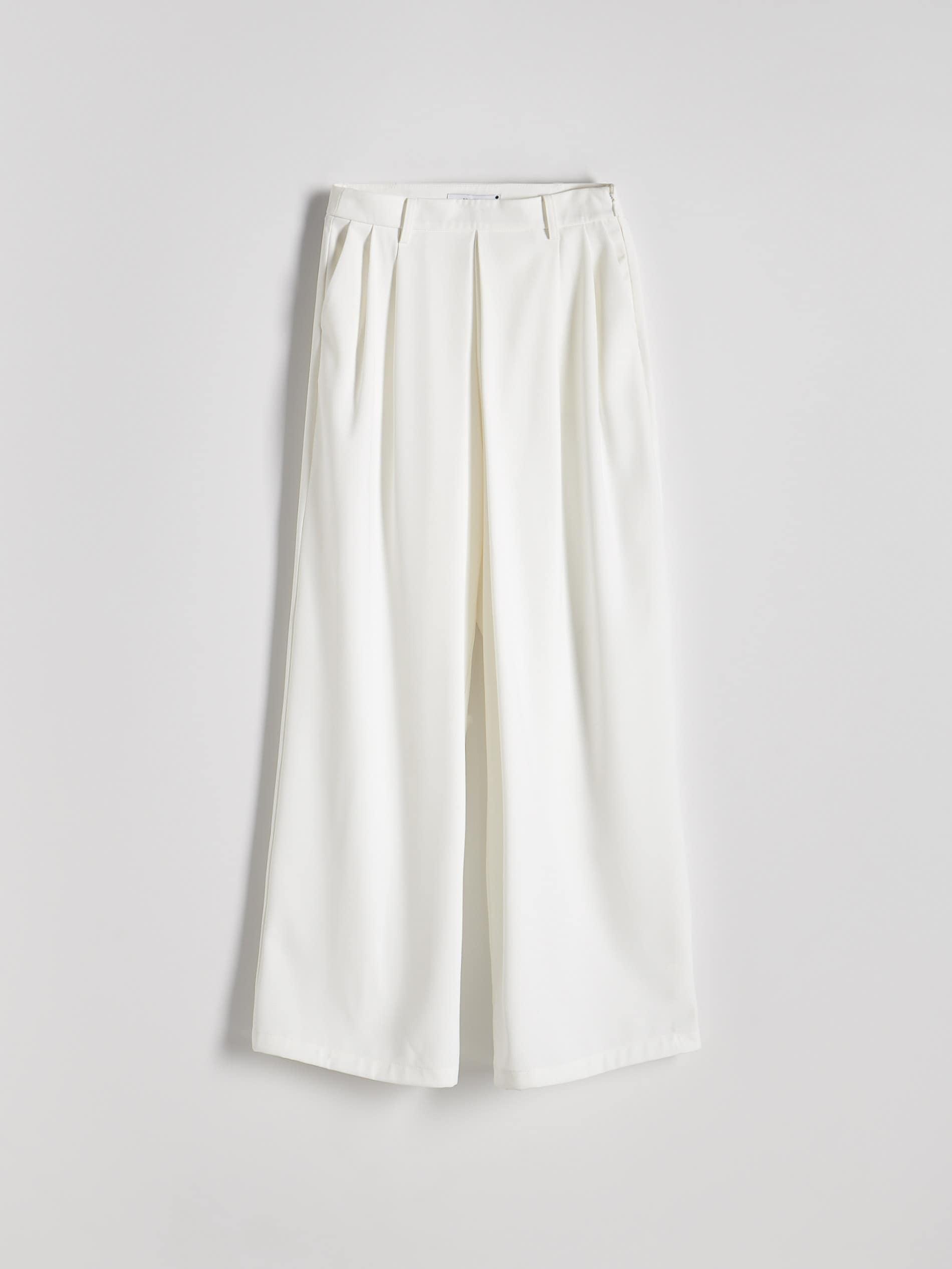 White Pleated Trousers, , large image number 5