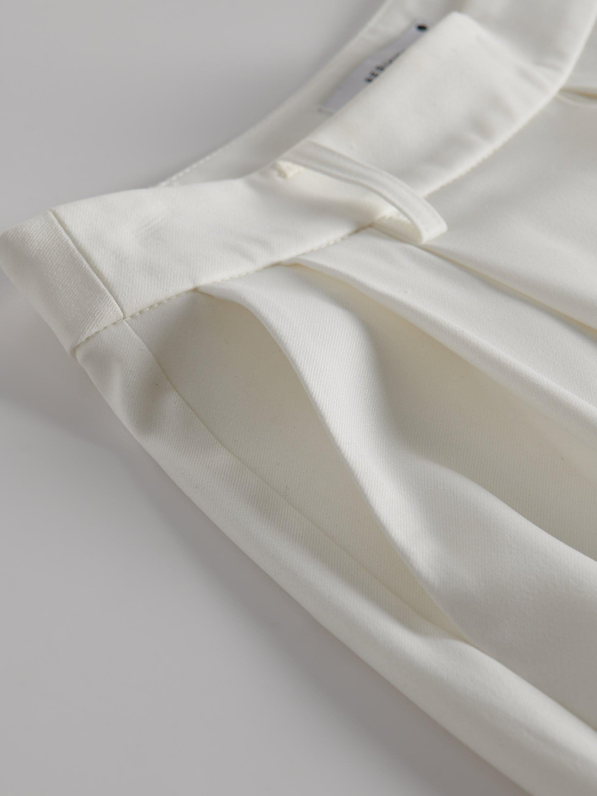 White Pleated Trousers, , large image number 6