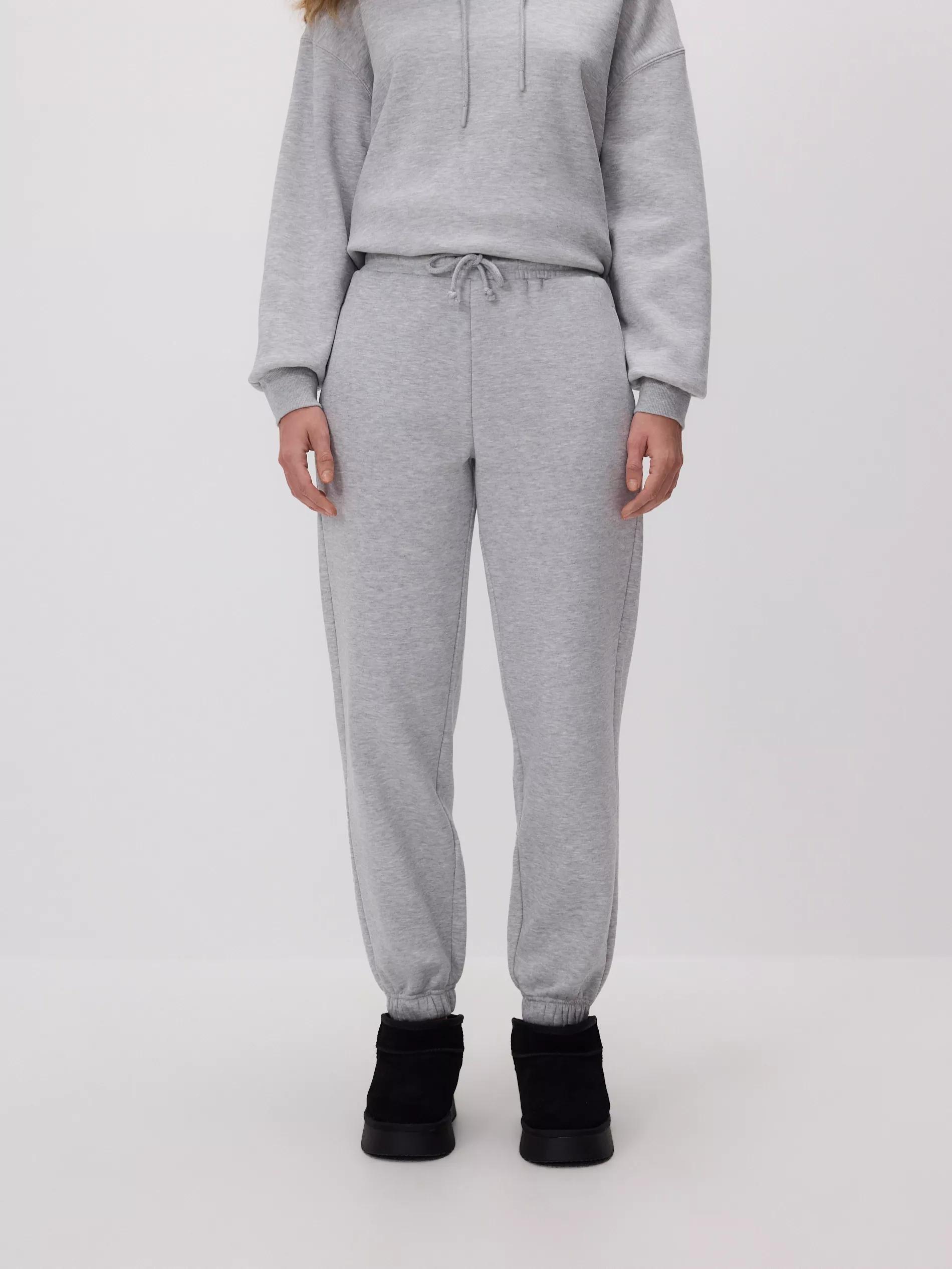 Grey Sweatpants With Cuffs, Light grey, large image number 2