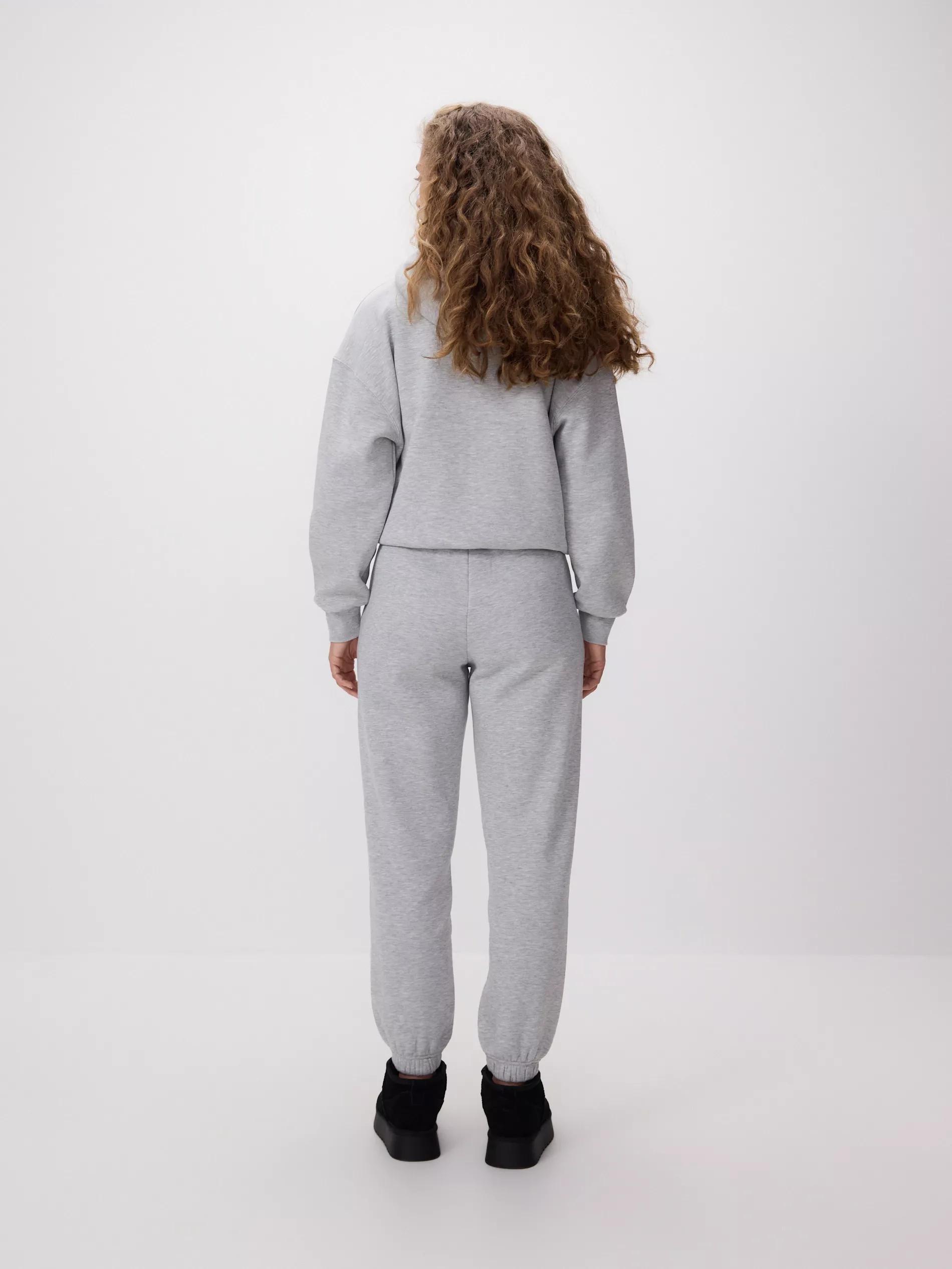 Grey Sweatpants With Cuffs, Light grey, large image number 3