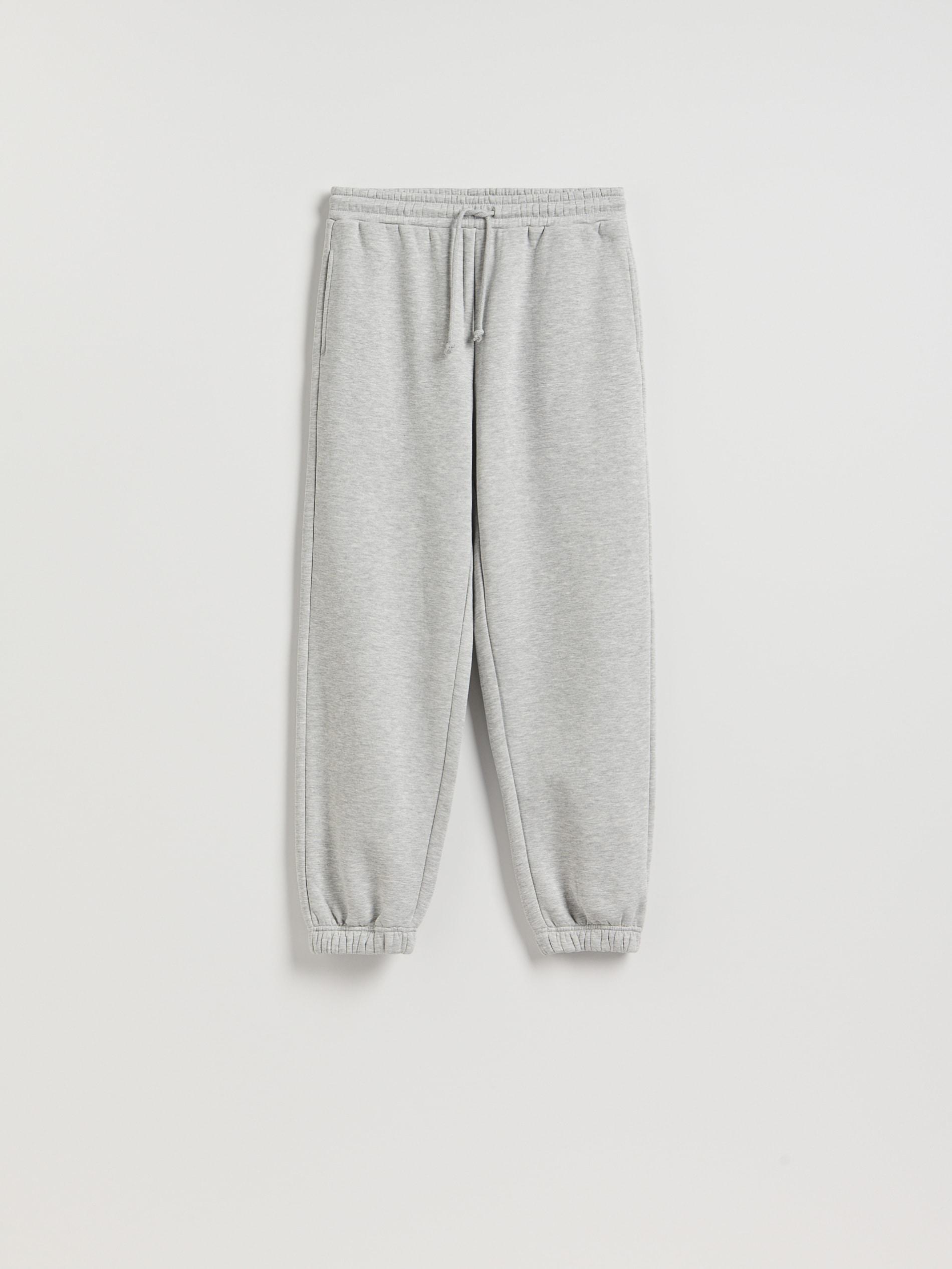 Grey Sweatpants With Cuffs, Light grey, large image number 4