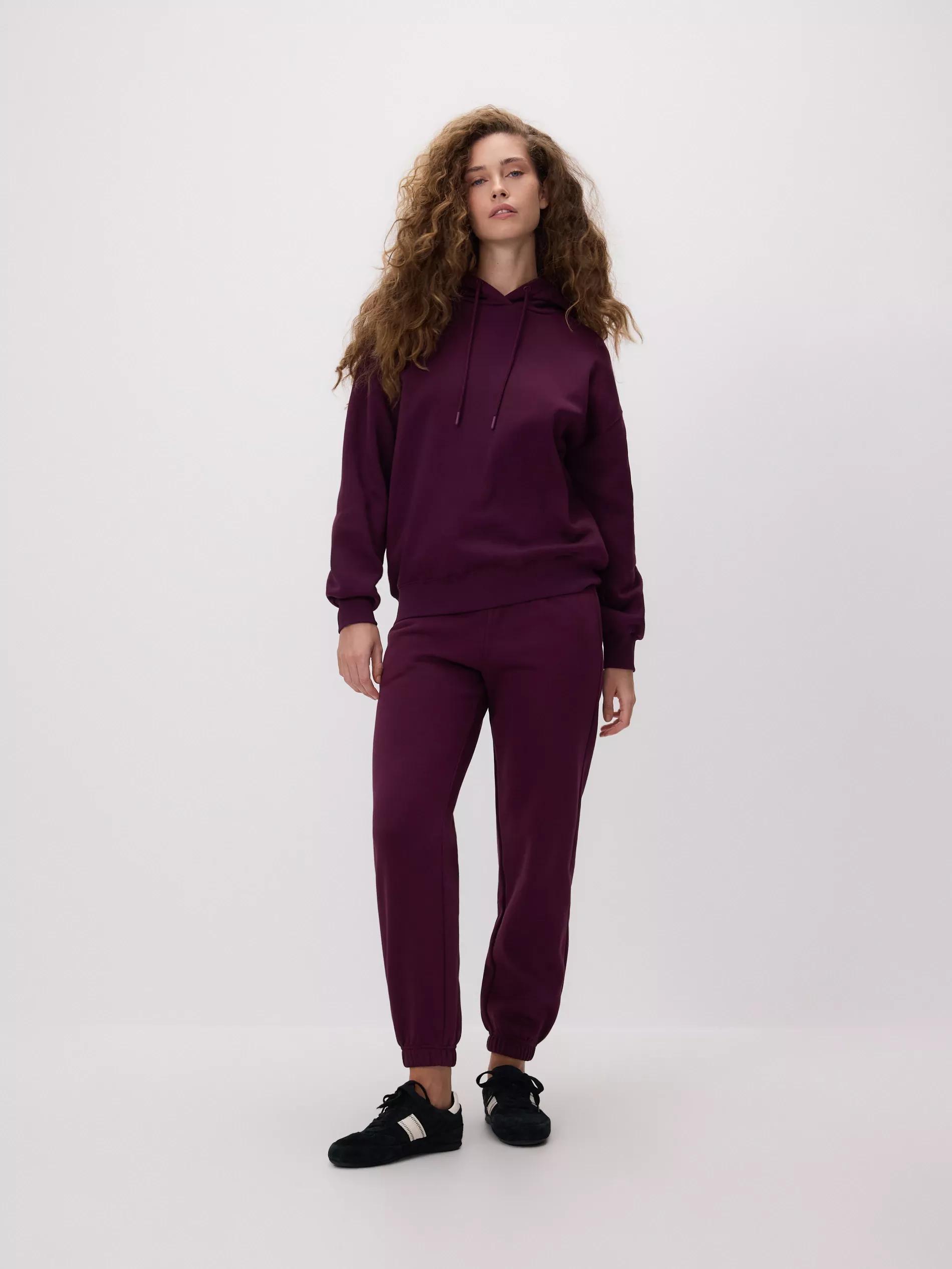 Purple Sweatpants With Cuffs, Purple, medium