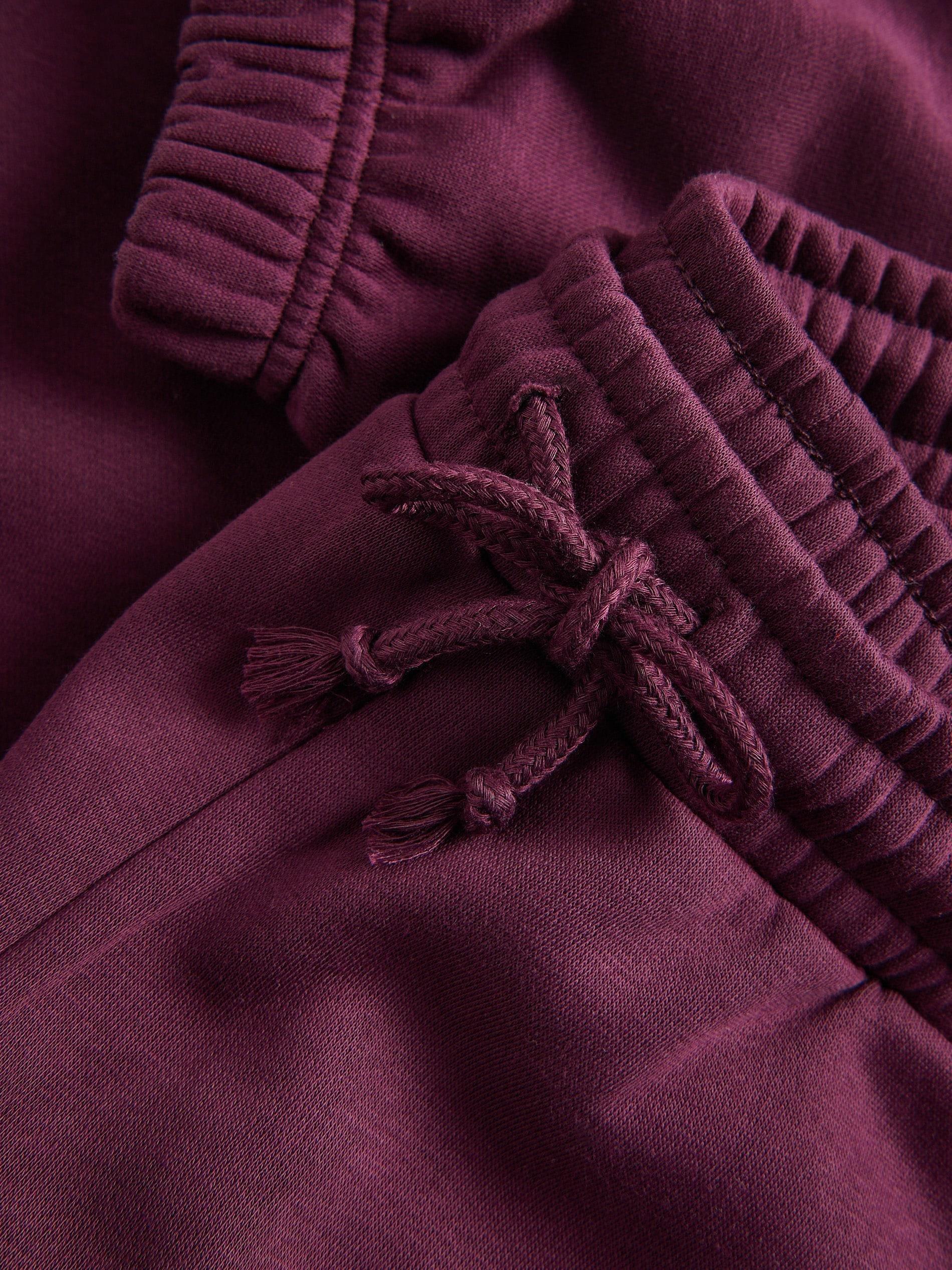 Purple Sweatpants With Cuffs, Purple, medium