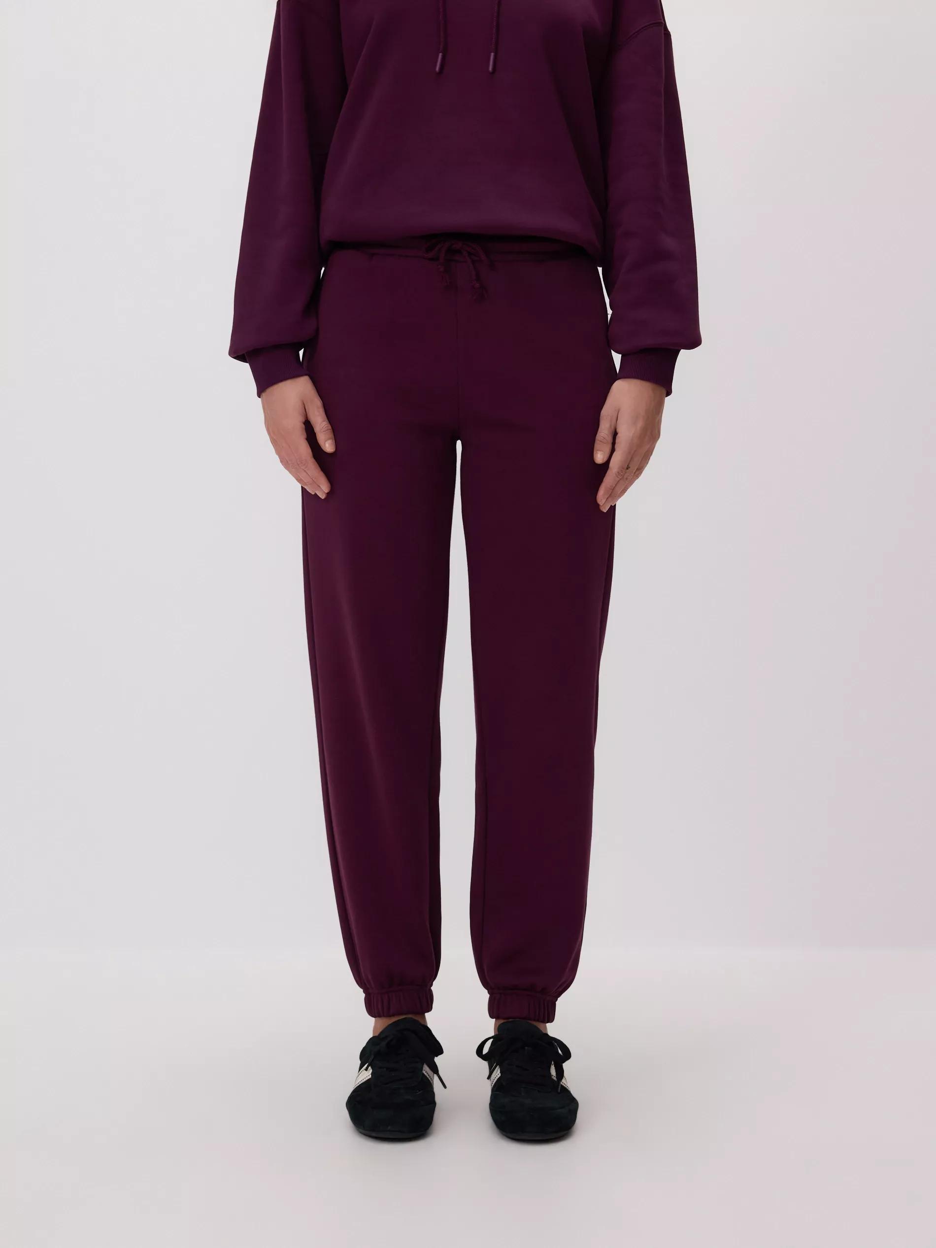 Purple Sweatpants With Cuffs, Purple, medium
