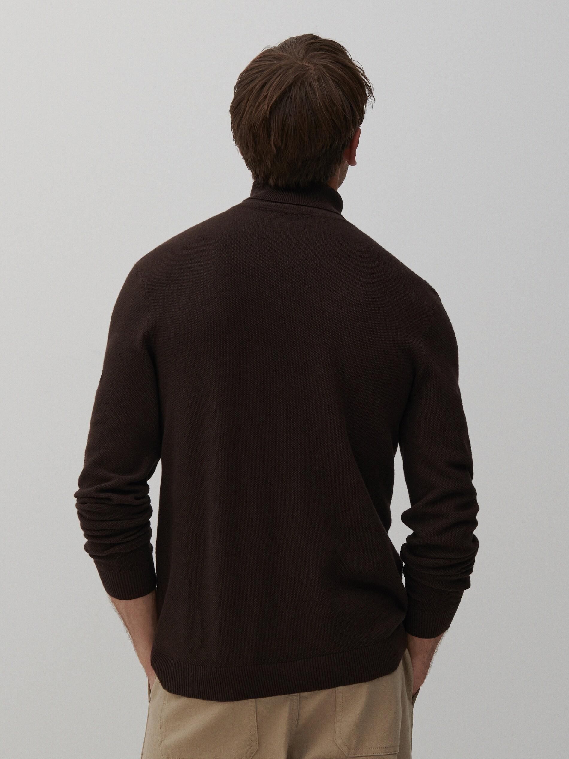 Brown Classic Golf Sweater, Men, , large image number 2