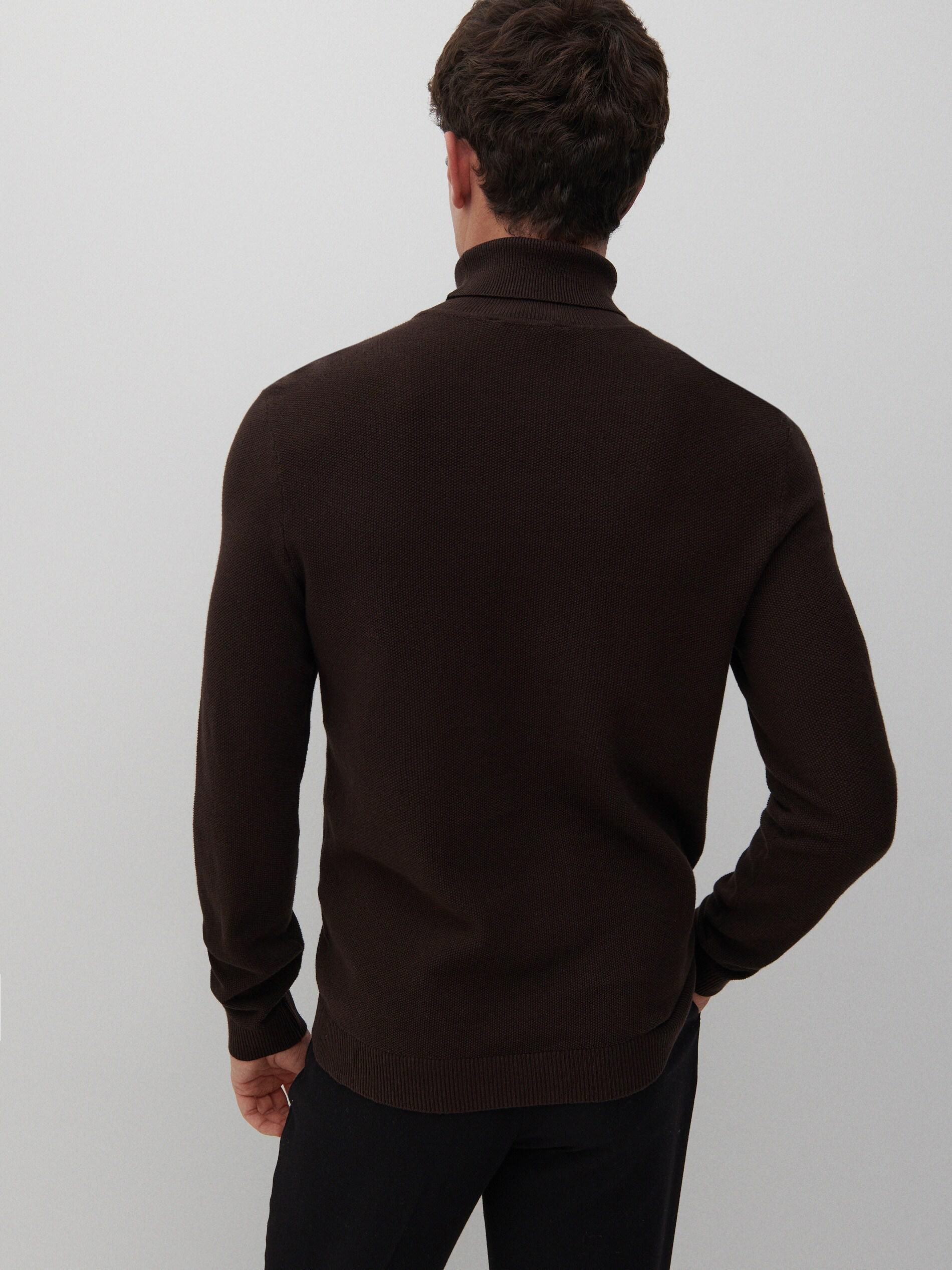 Brown Classic Golf Sweater, Men, , large image number 3