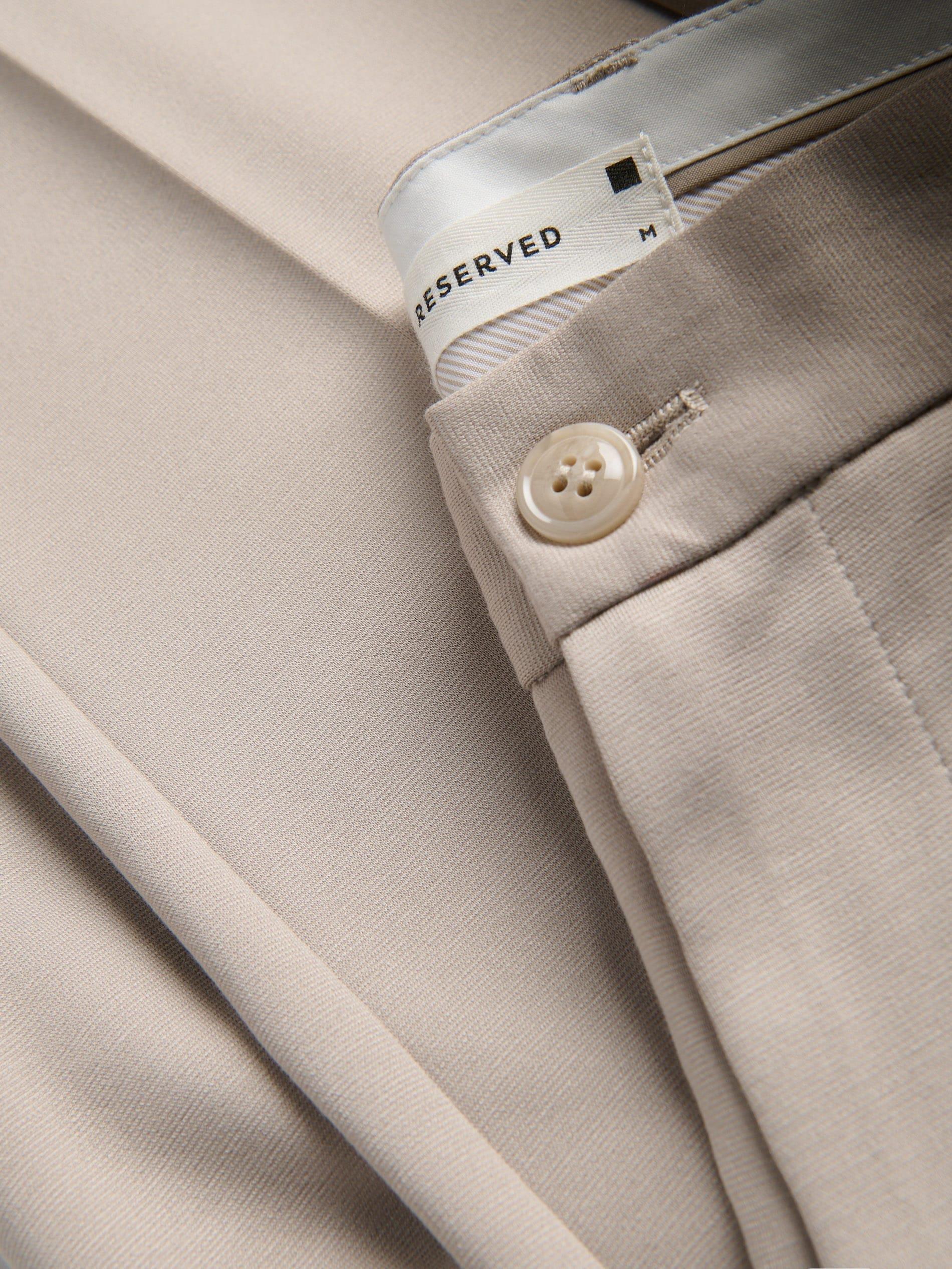 Beige Chino Slim Fit Trousers, Beige, large image number 4