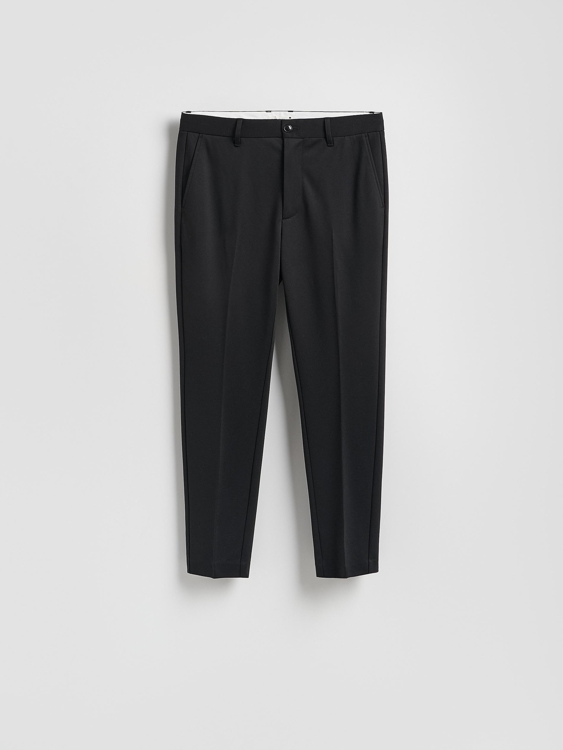 Black Chino Slim Fit Trousers, Black, large image number 3