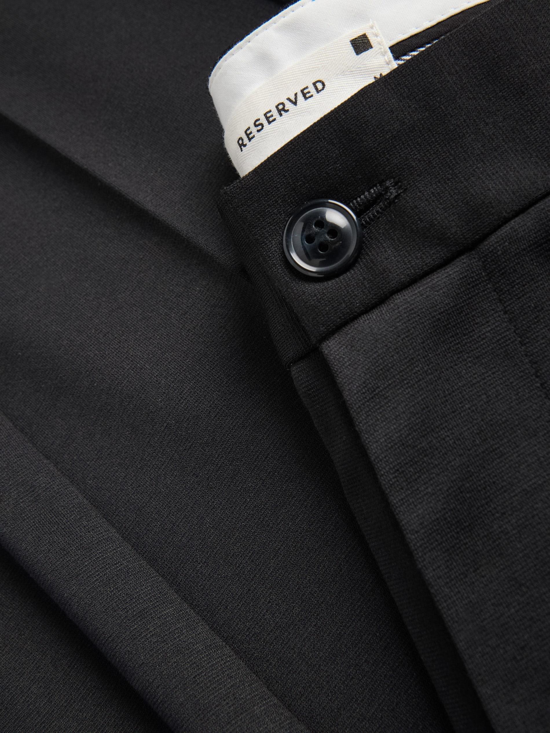 Black Chino Slim Fit Trousers, Black, large image number 4