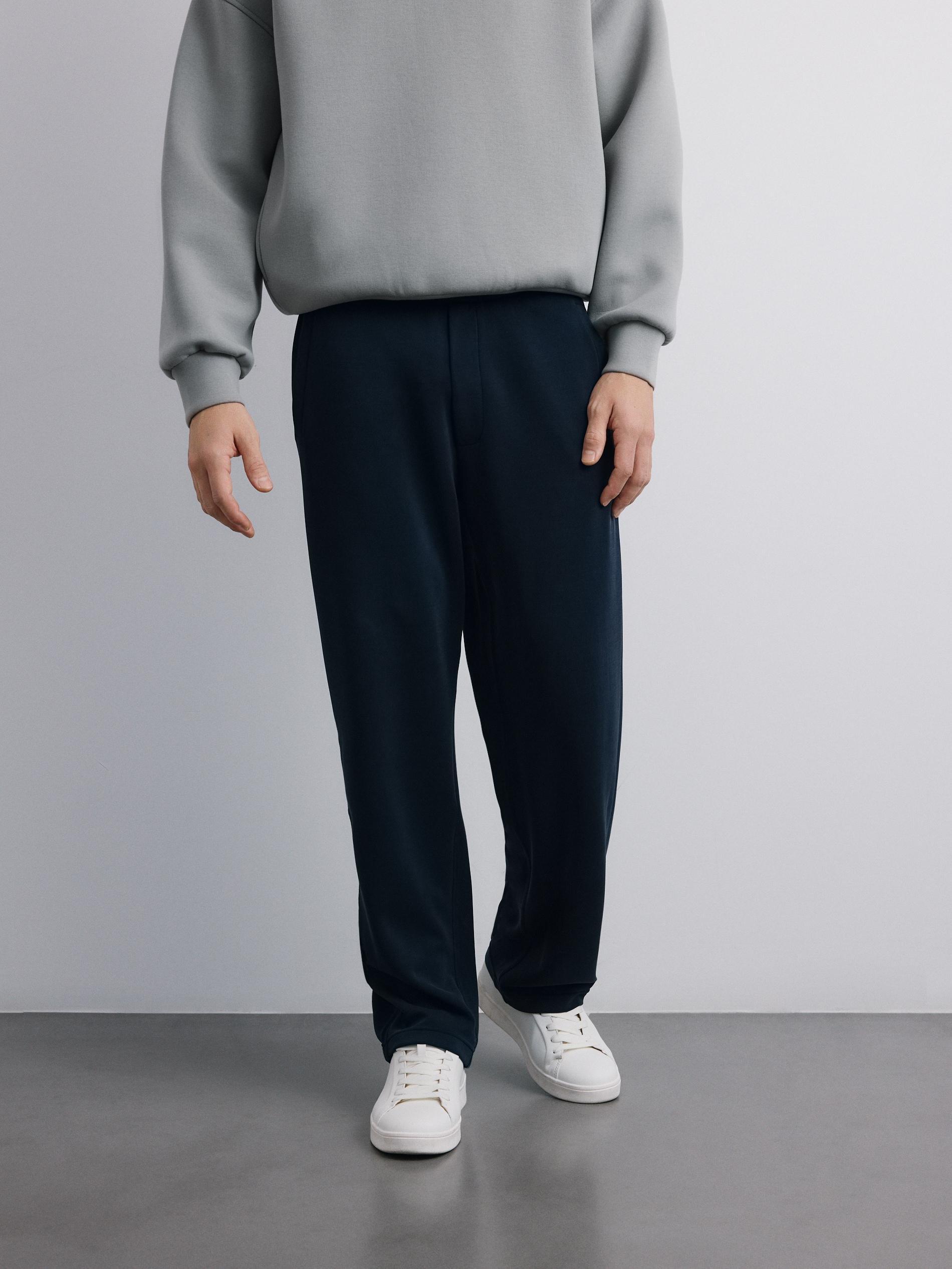 Navy Loose Trousers, Navy, large image number 0