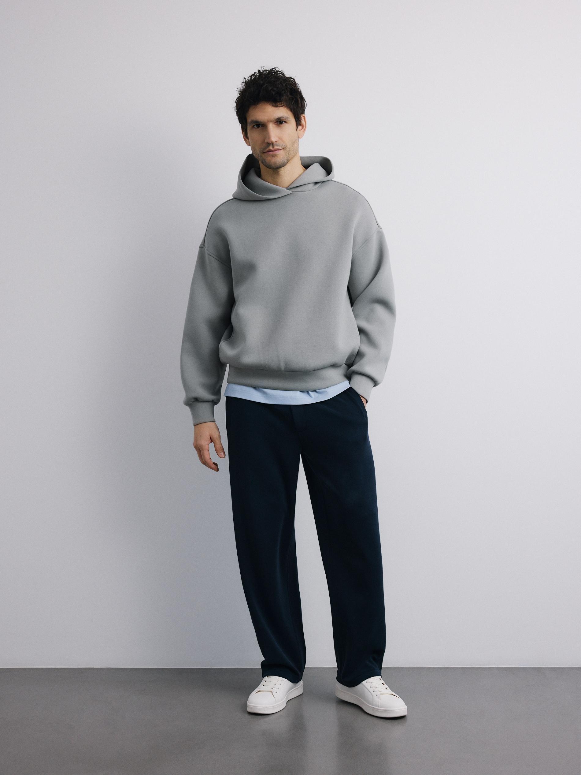 Navy Loose Trousers, Navy, large image number 1