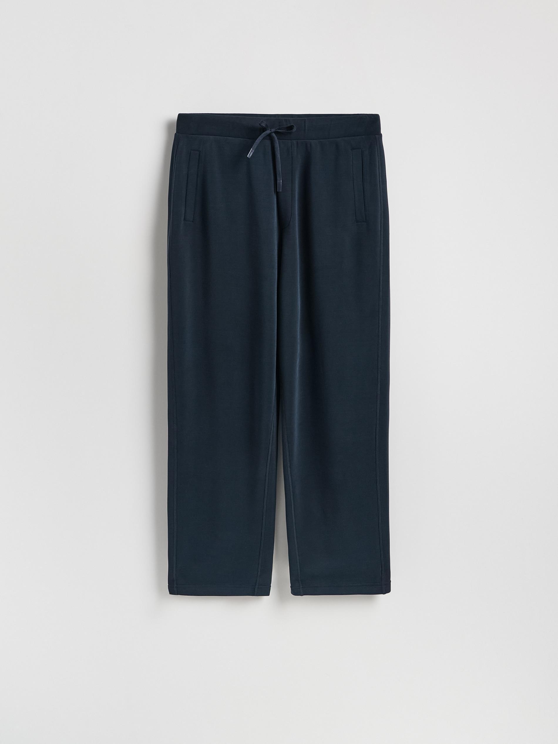 Navy Loose Trousers, Navy, large image number 3