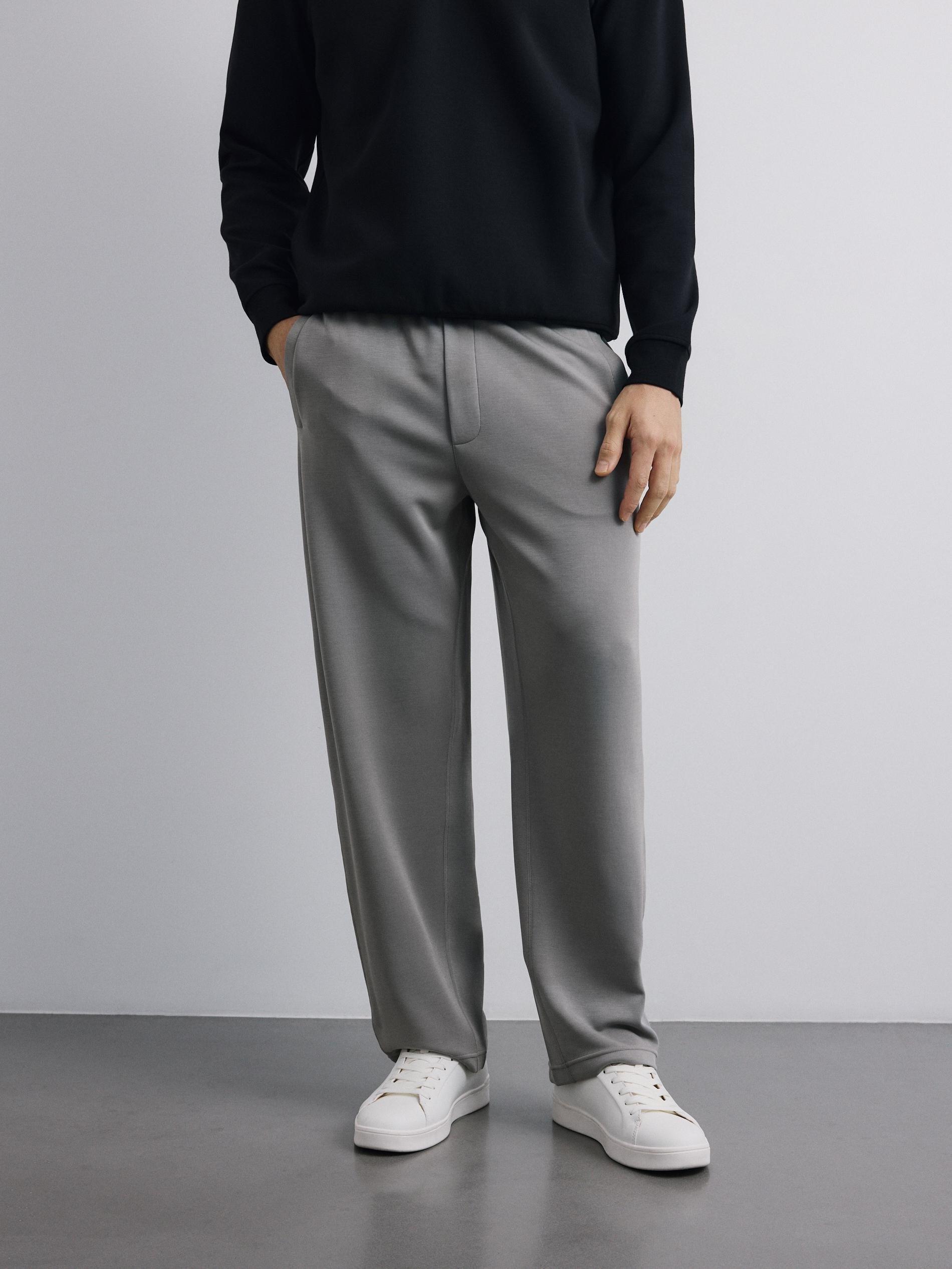 Grey Loose Trousers, Grey, large image number 1