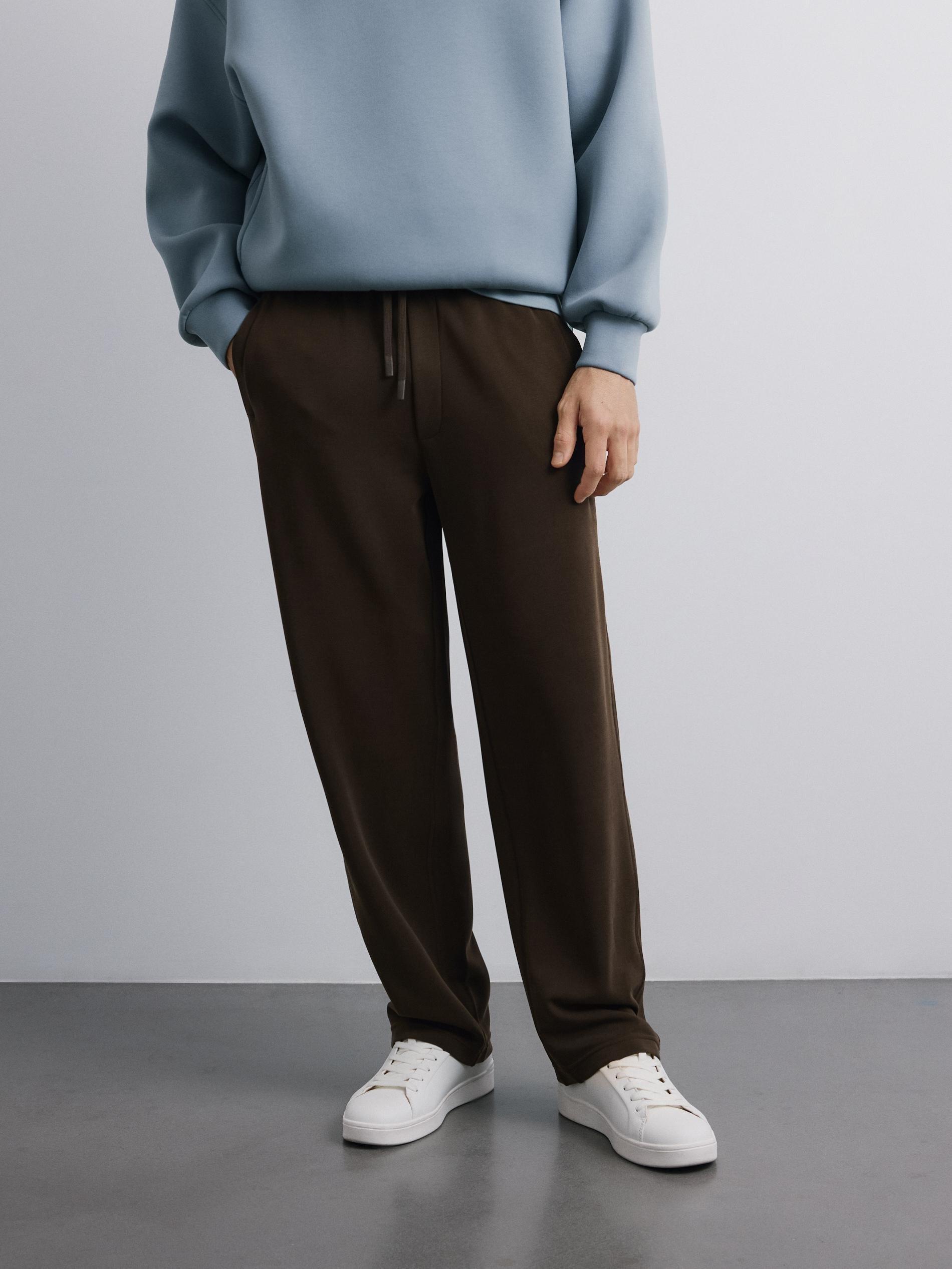 Brown Loose Trousers, Brown, medium