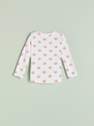 Reserved - White Cotton Blouse With A Print, Kids Girl