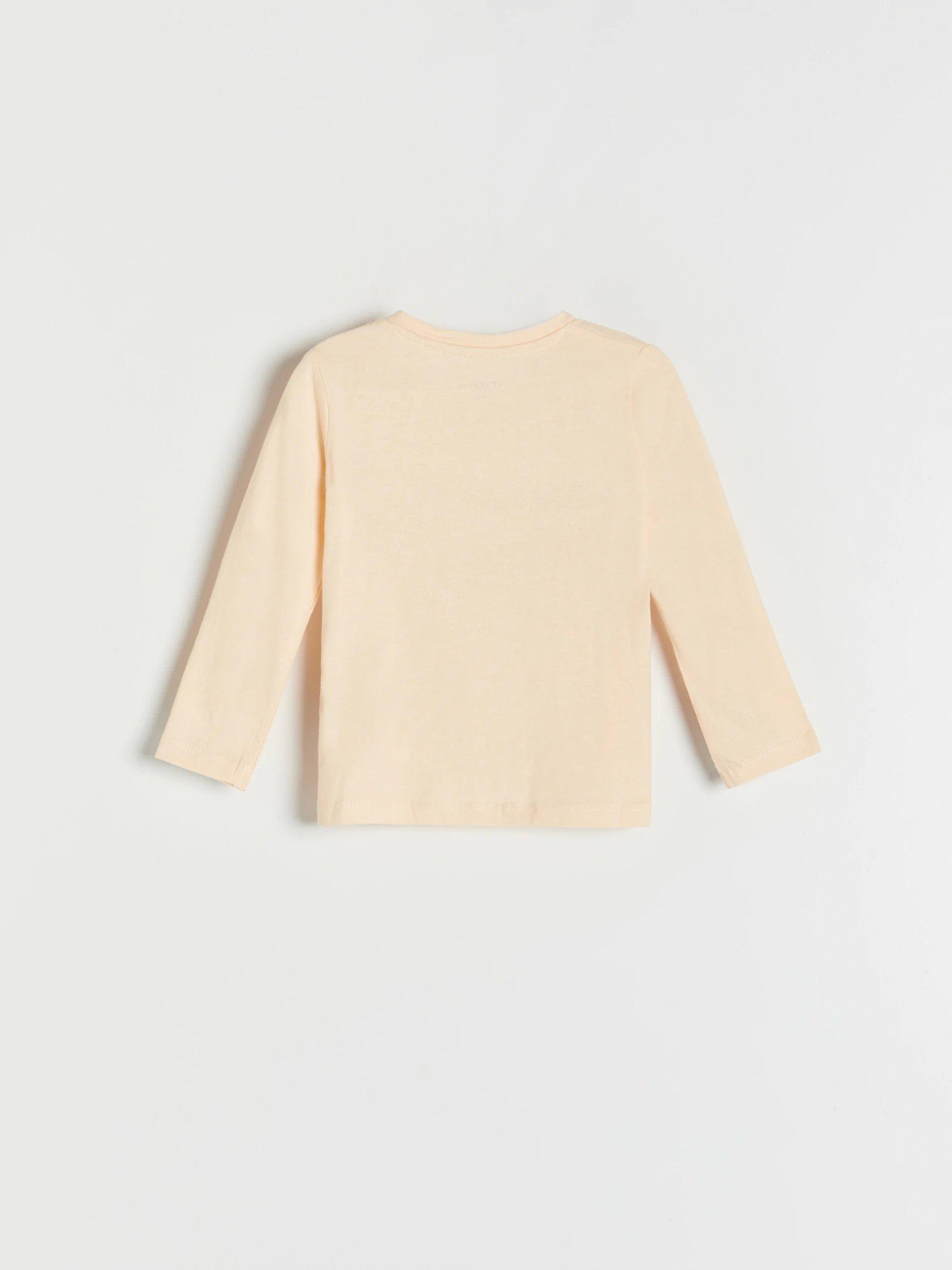Nude Cotton Blouse With A Print, Kids Girl, , large image number 2