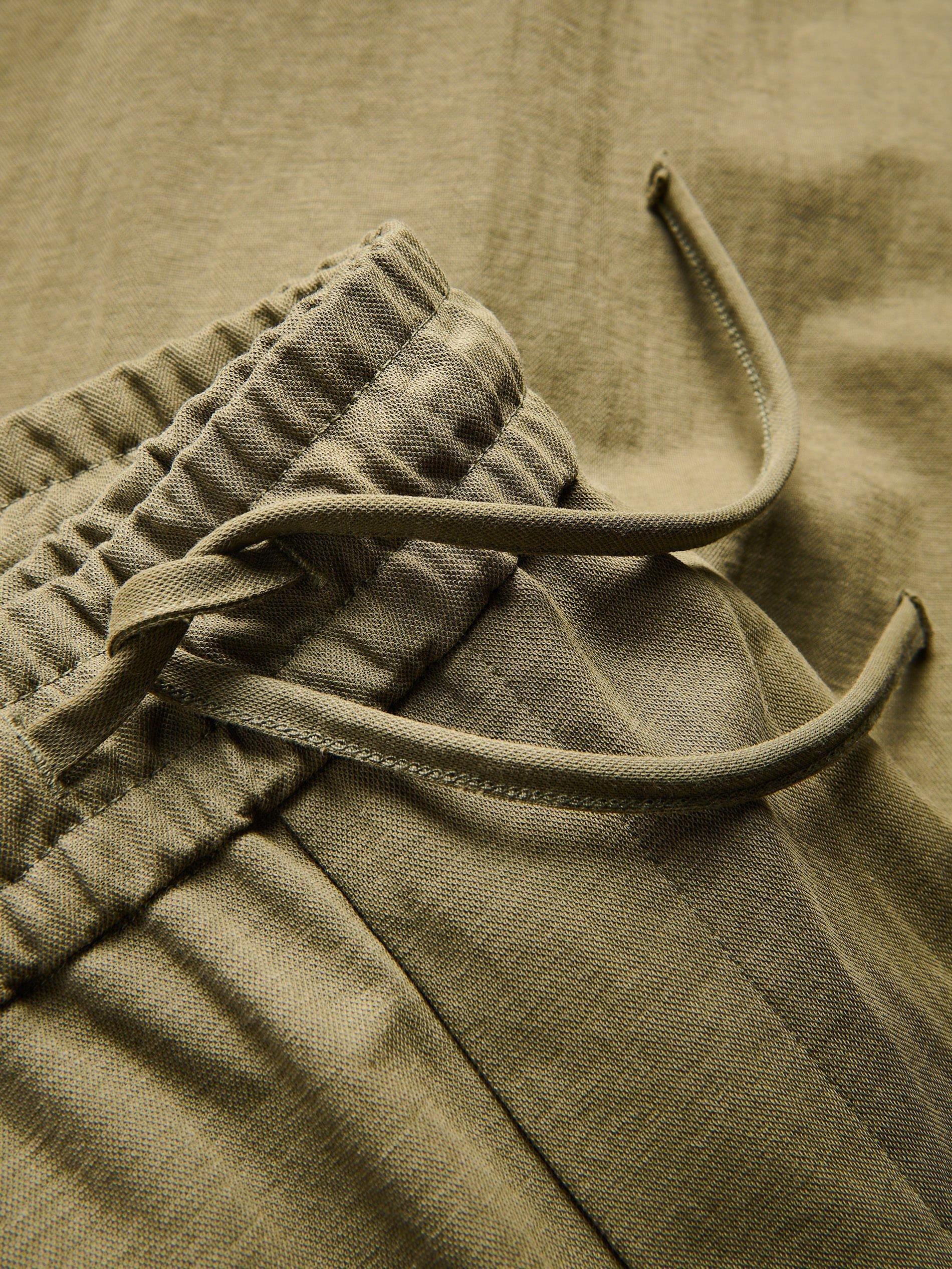 Green Trousers With Tie Detail, Khaki, large image number 4