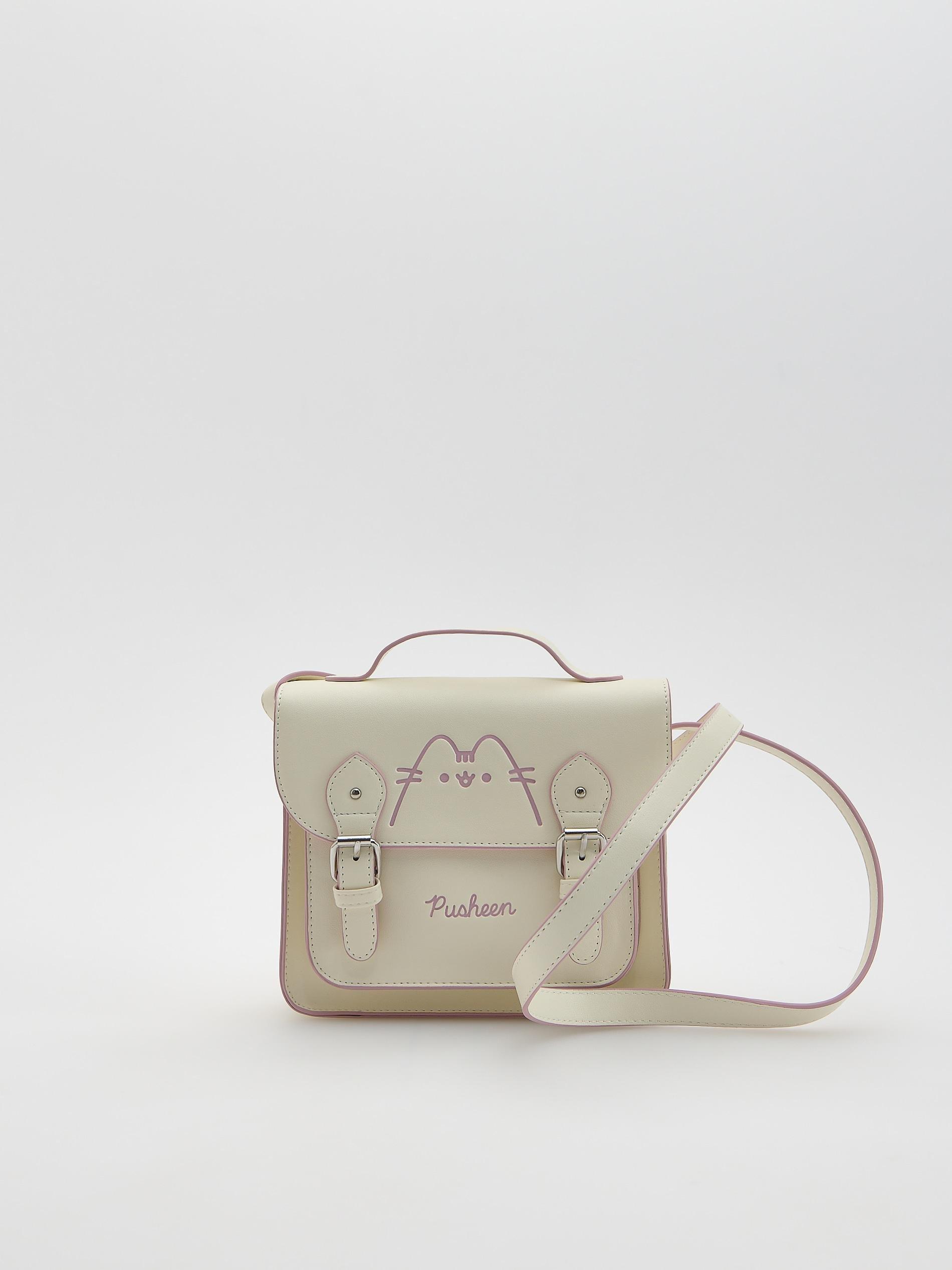 Beige Pusheen Crossbody Bag, Ivory, large image number 0