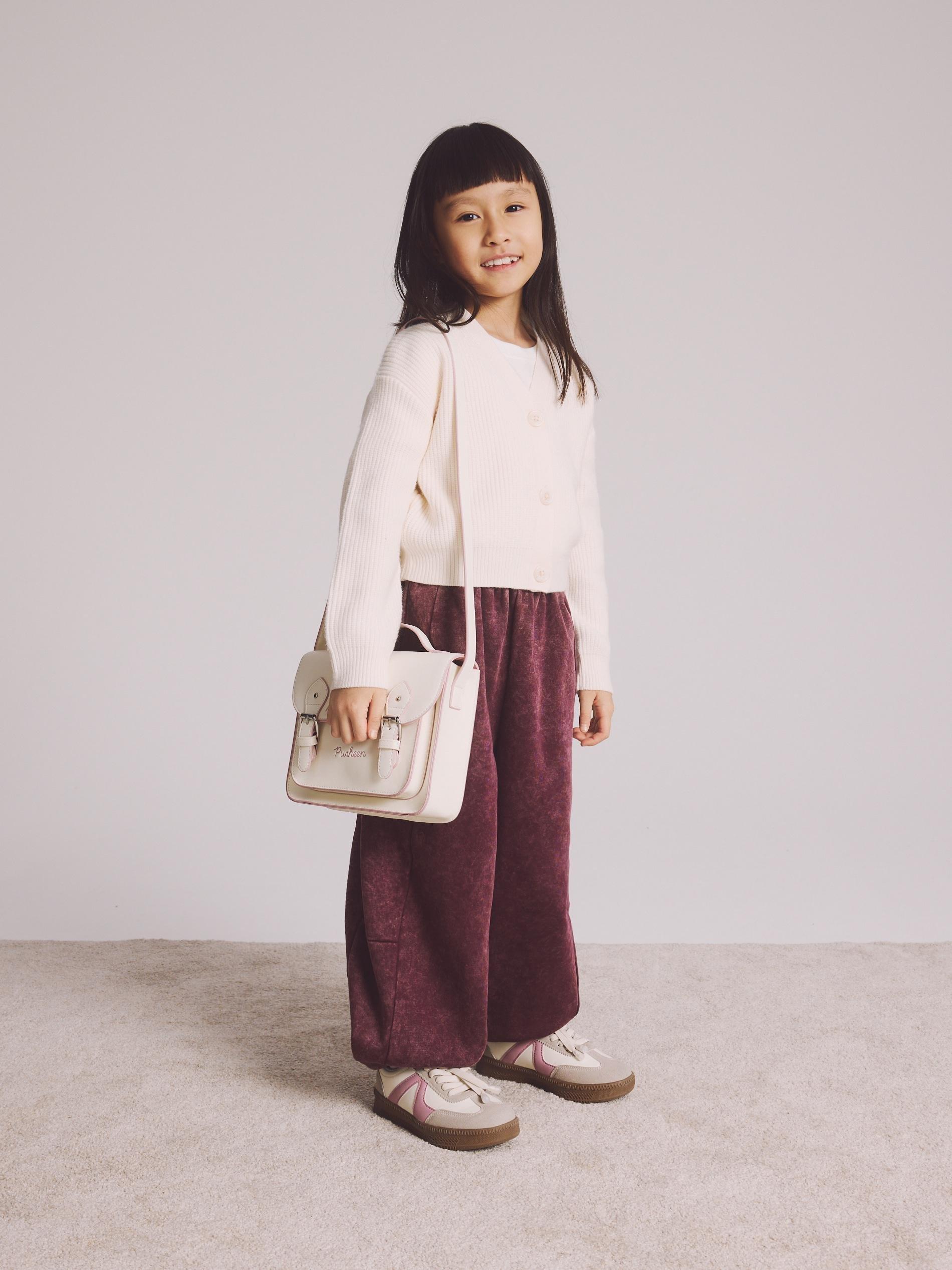 Beige Pusheen Crossbody Bag, Ivory, medium