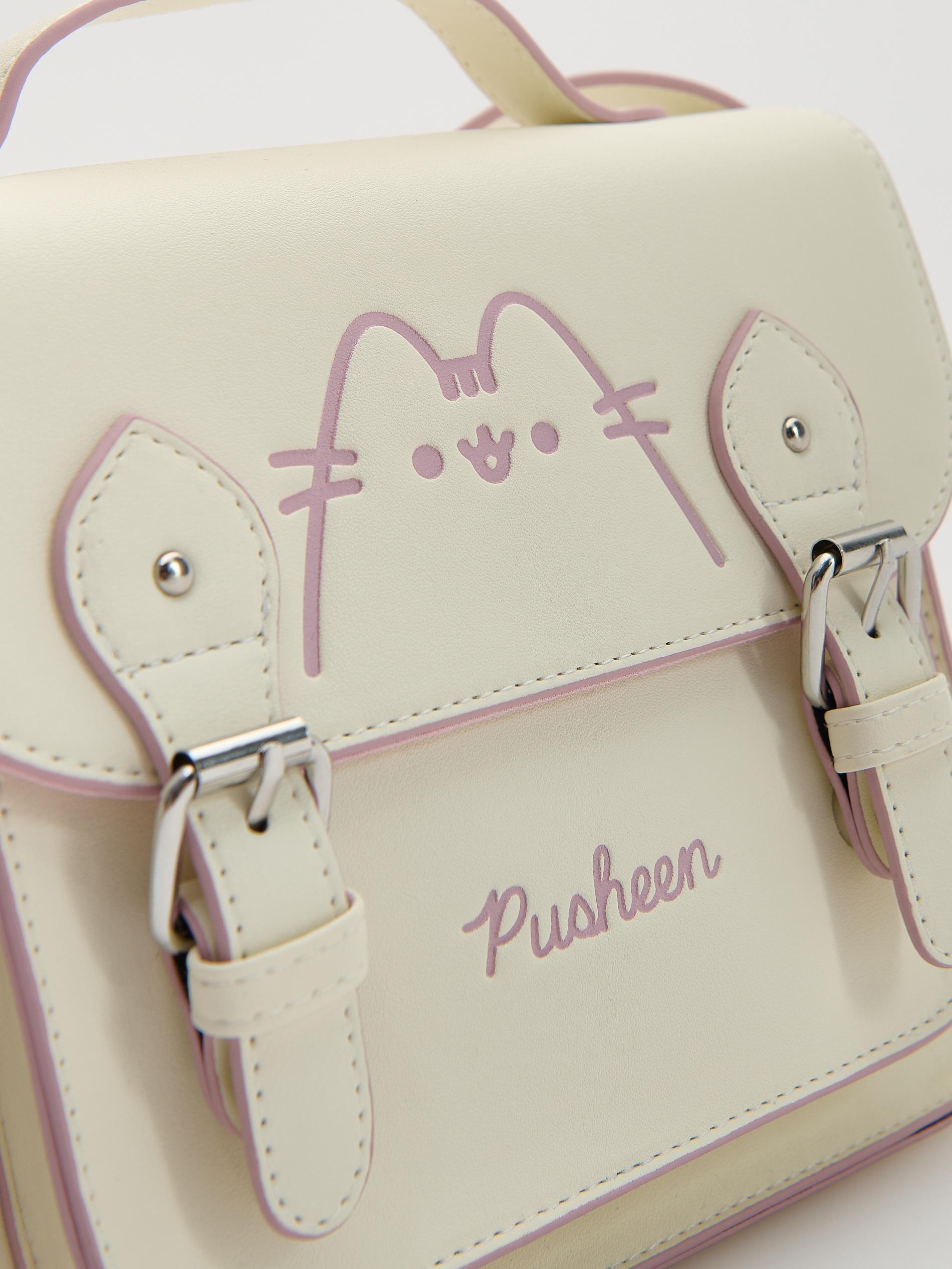 Beige Pusheen Crossbody Bag, Ivory, large image number 3