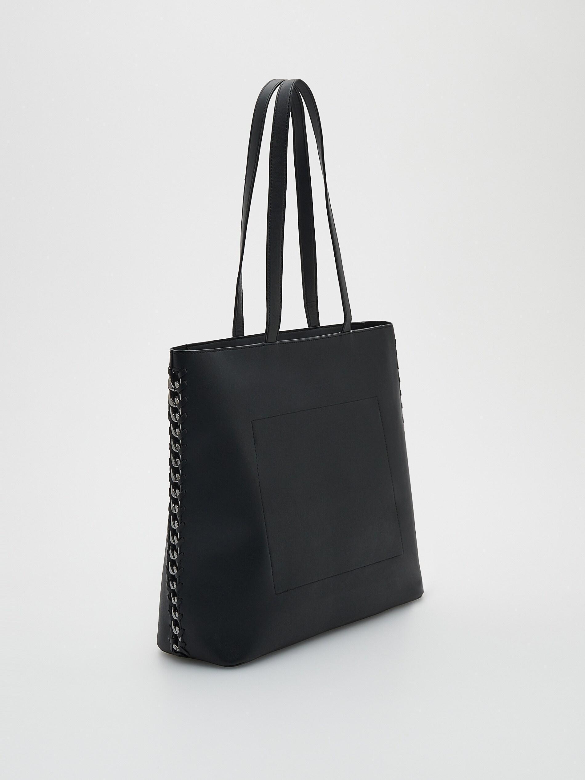 Black Shopper Bag, , large image number 2