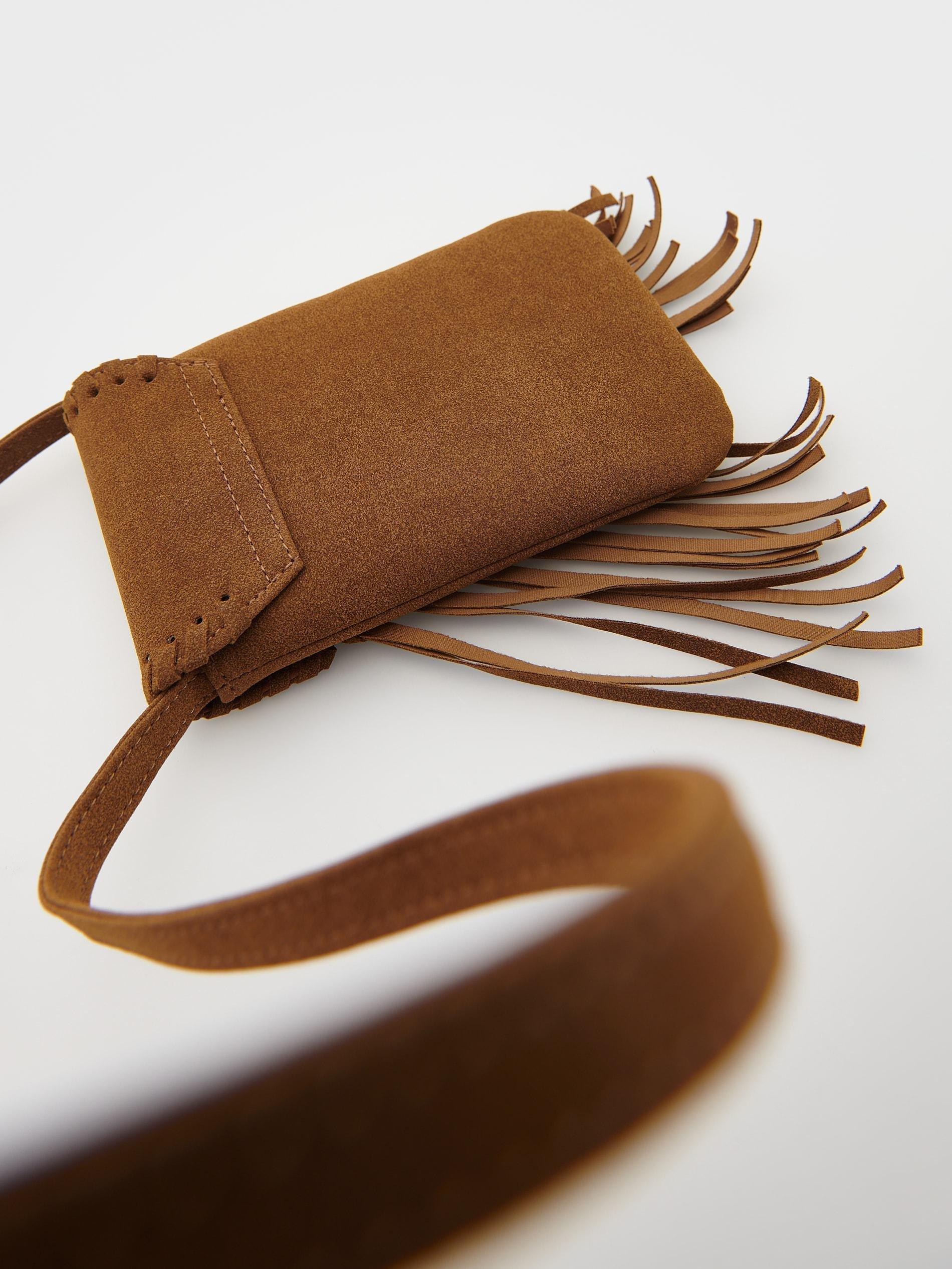 Brown Fringe Handbag, Kids Girls, Brown, large image number 3