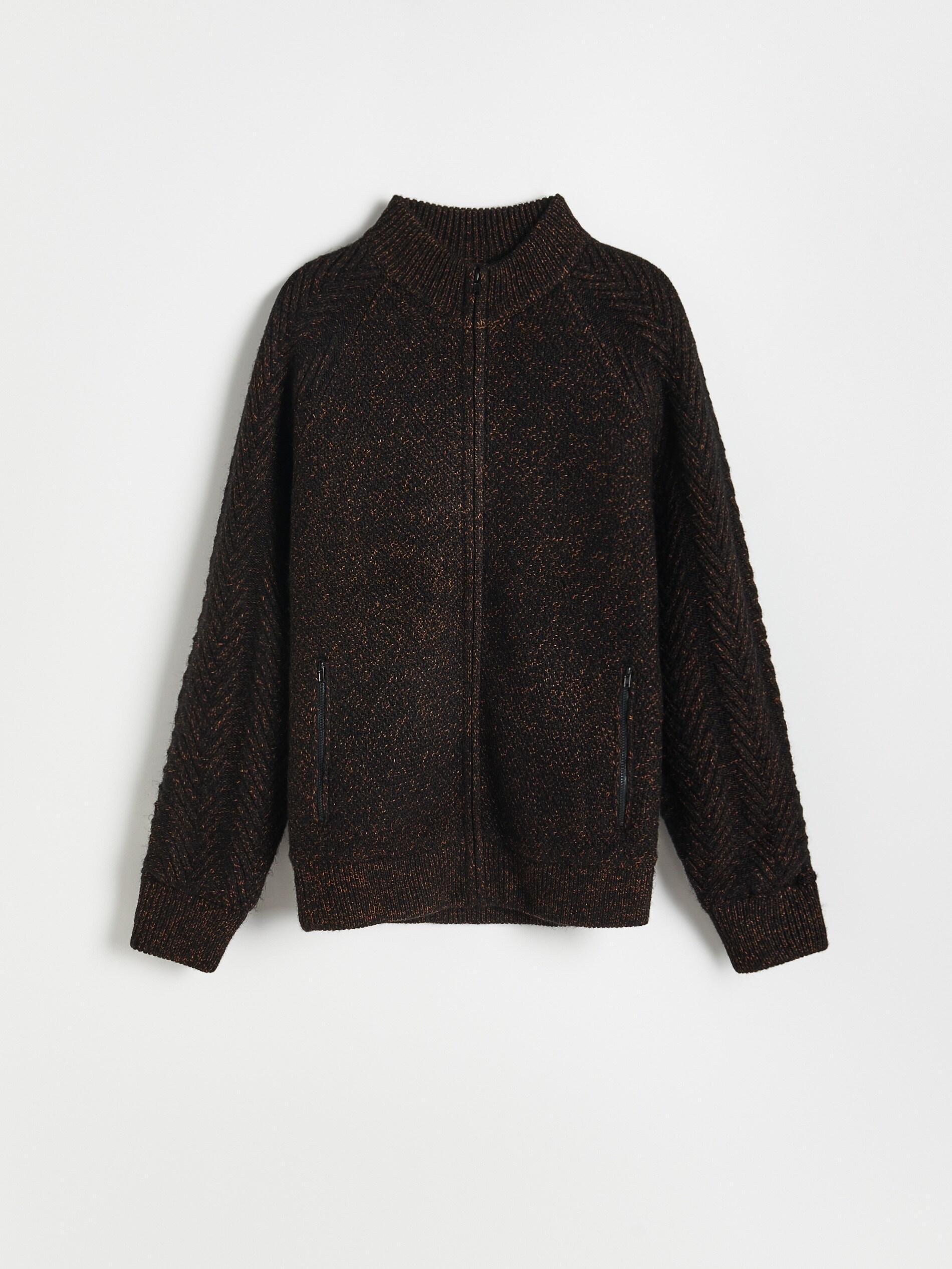 Black Sweater With A Zipper, Men, , large image number 3