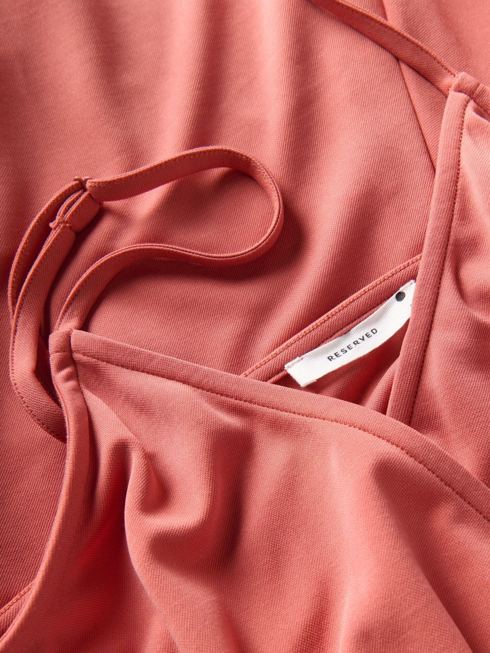 Orange V-Neck Jumpsuit, , large image number 3