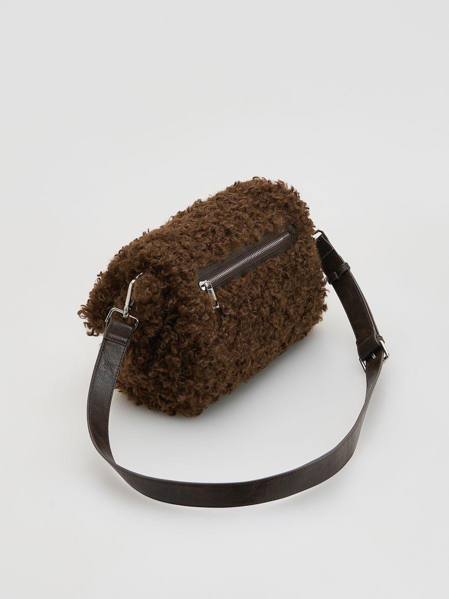 Brown Handbag, Brown, medium