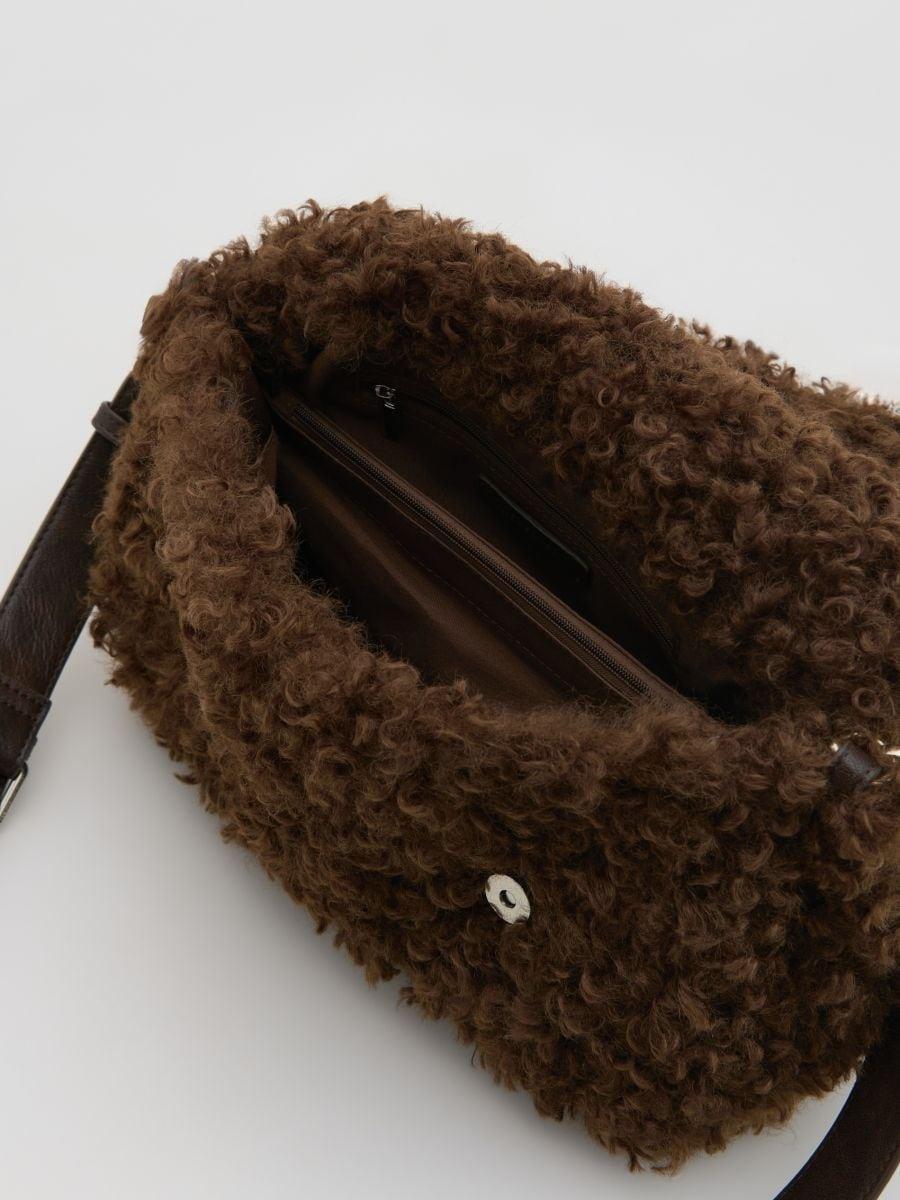 Brown Handbag, Brown, medium